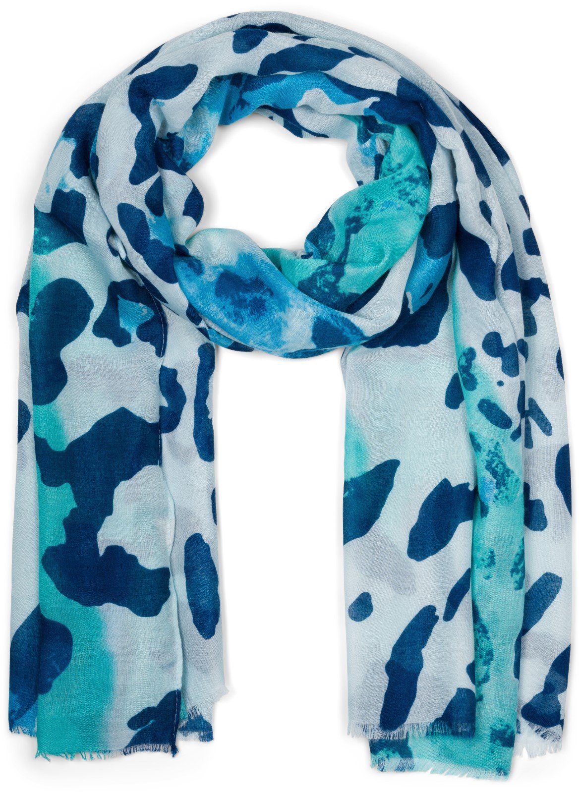 styleBREAKER Modeschal Schal Leoparden Farbverlauf Muster, günstig online kaufen