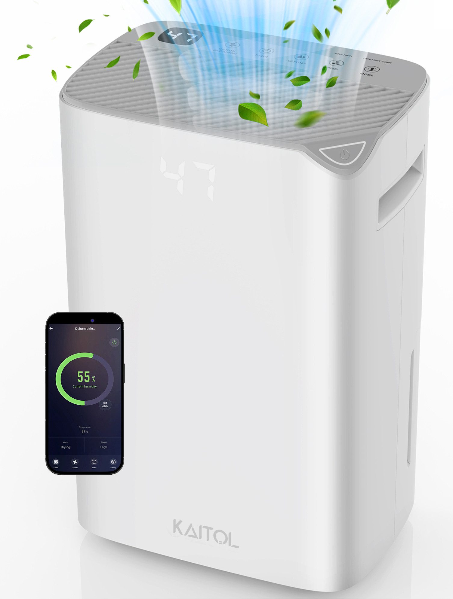 Luftentfeuchter Elektrischer Luftentfeuchter mit WLAN & App - Luftentfeuchter, Timer