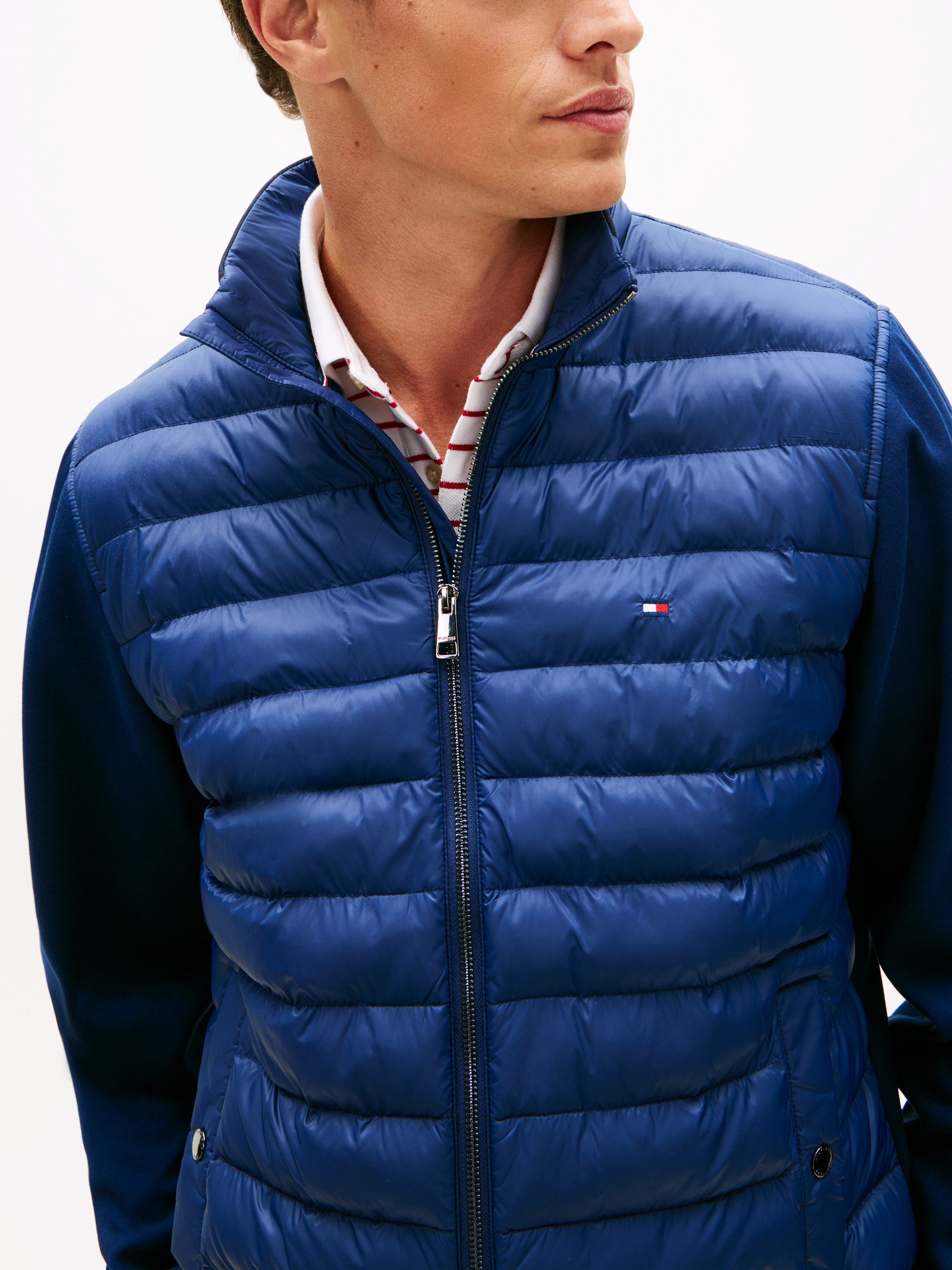 Tommy Hilfiger Steppjacke MIX MEDIA mit Stehkragen unifarben, casual, regul günstig online kaufen