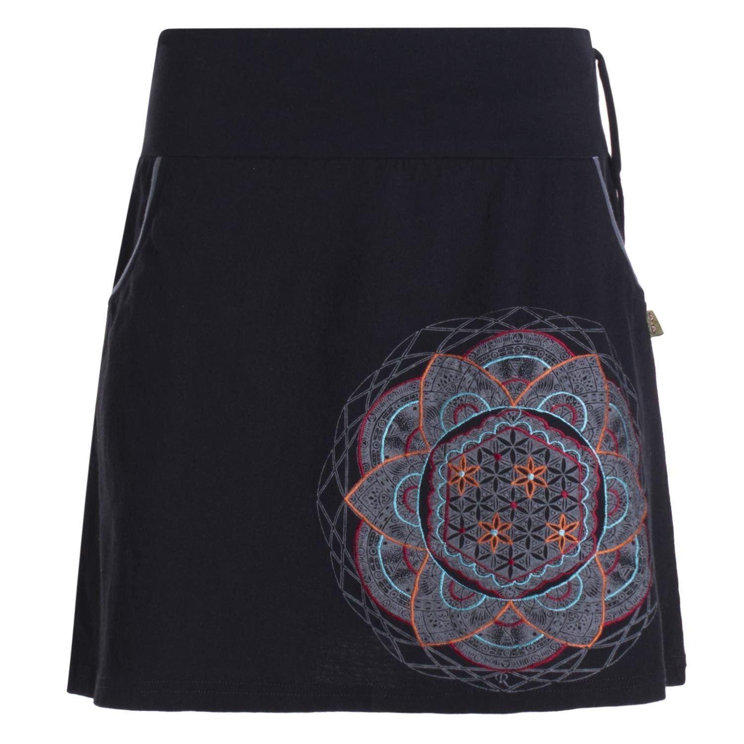 Vishes Minirock Kurzer Damen Baumwoll-Rock Taschen-Rock günstig online kaufen