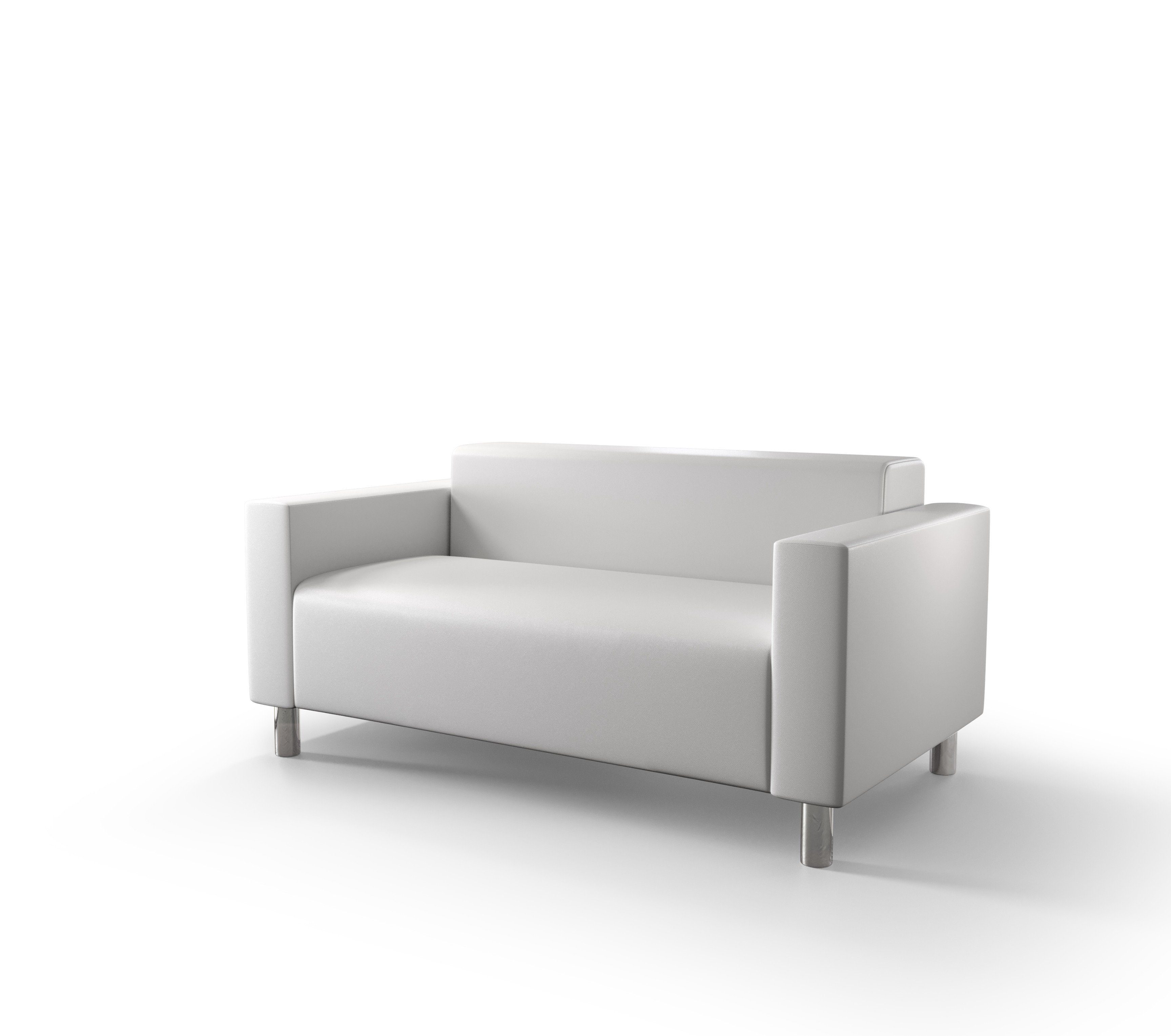 pressiode Sofa SOFA 2-Sitzer, verschiedene Farben, HUGO2 Weiß