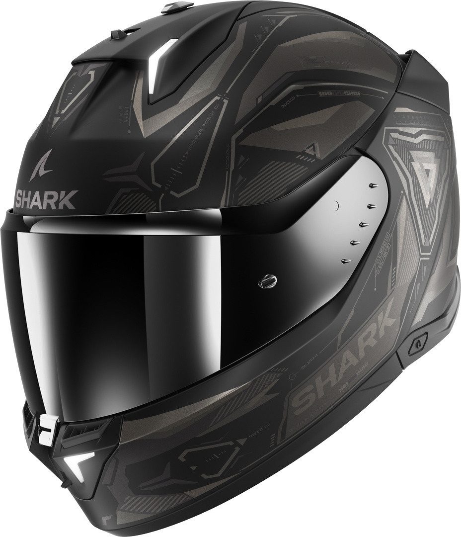 Shark Motorradhelm Skwal i3 Linik Helm, Bluetooth Visier
