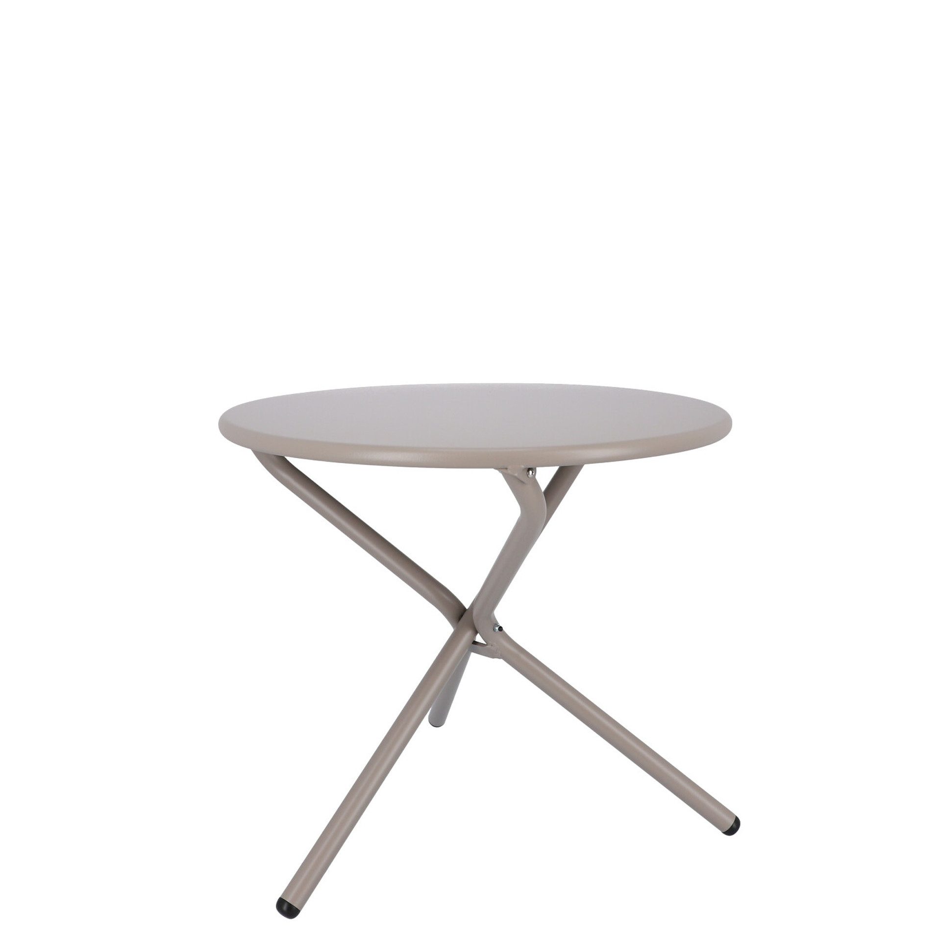 Fiam Beistelltisch Tris aus Aluminium, Taupe