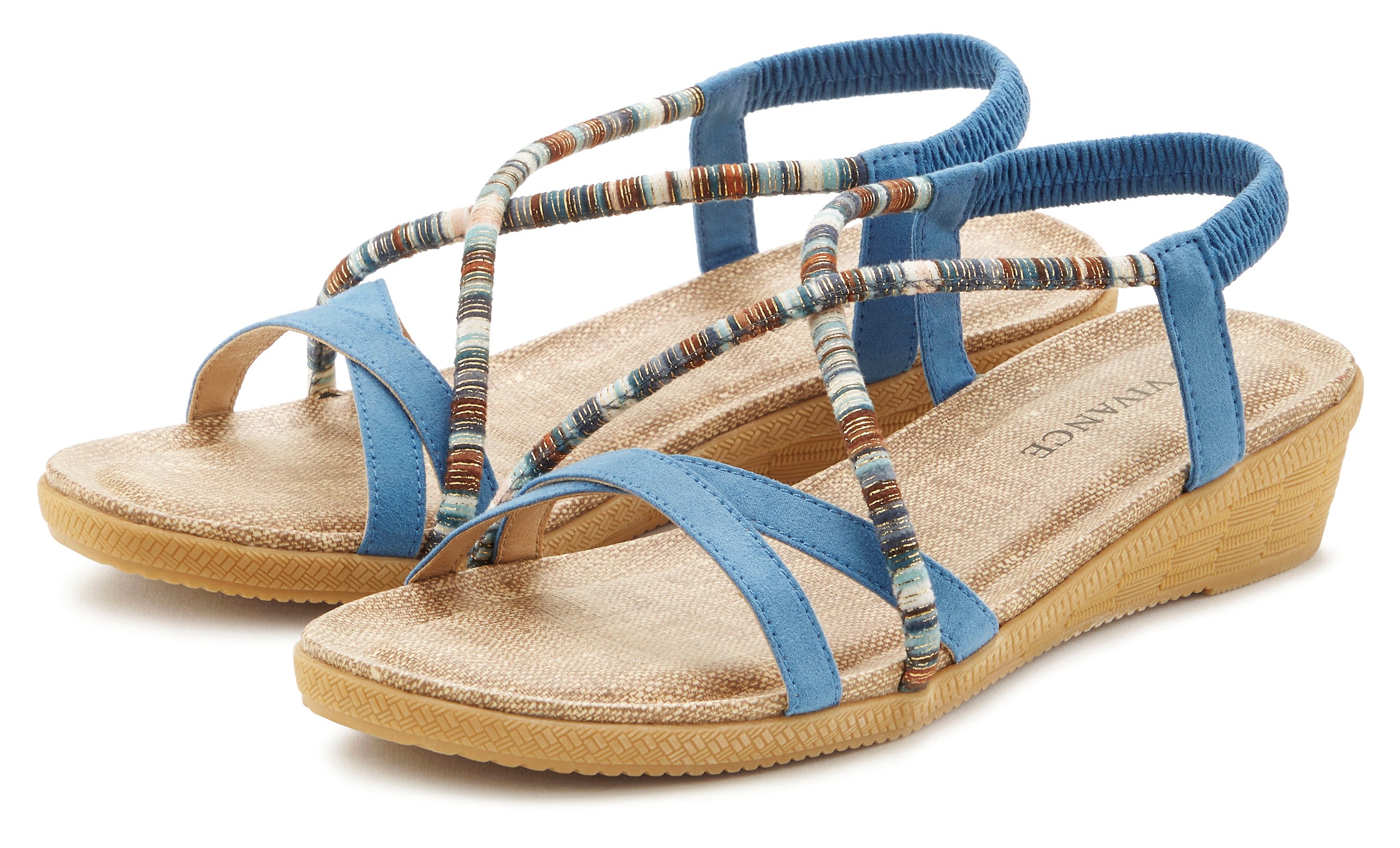 Vivance Sommerschuh Sandale mit dezenten Schmuckelementen, günstig online kaufen
