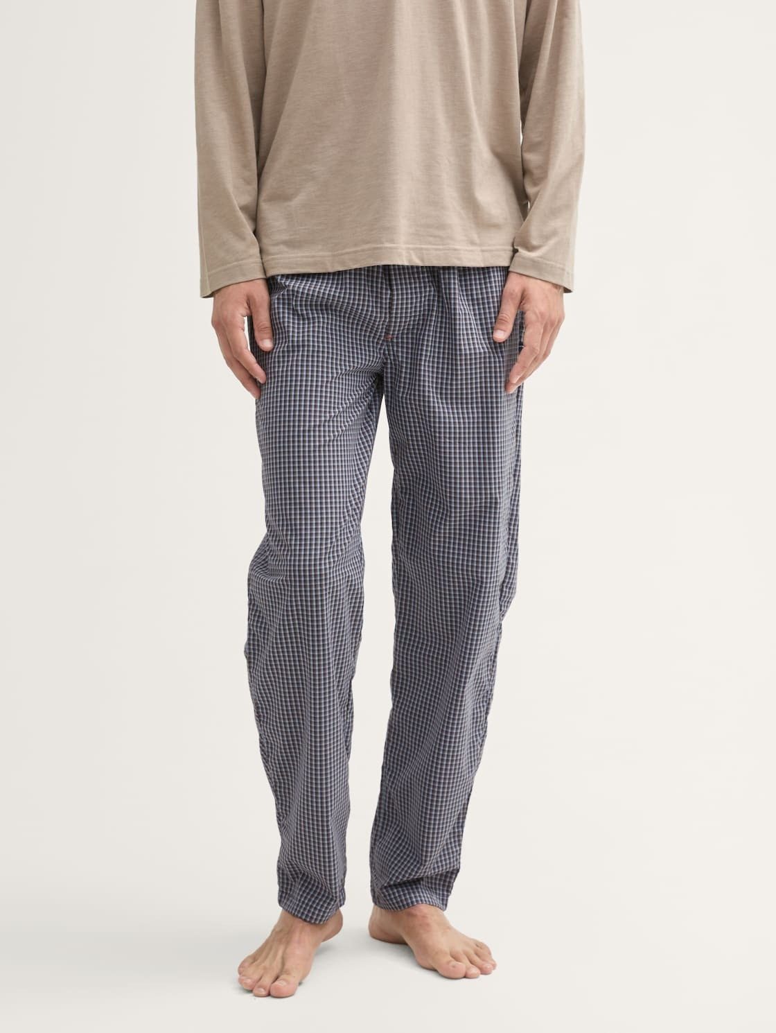 Pyjamahose Pyjama-Hose aus Baumwolle mit Karomuster
