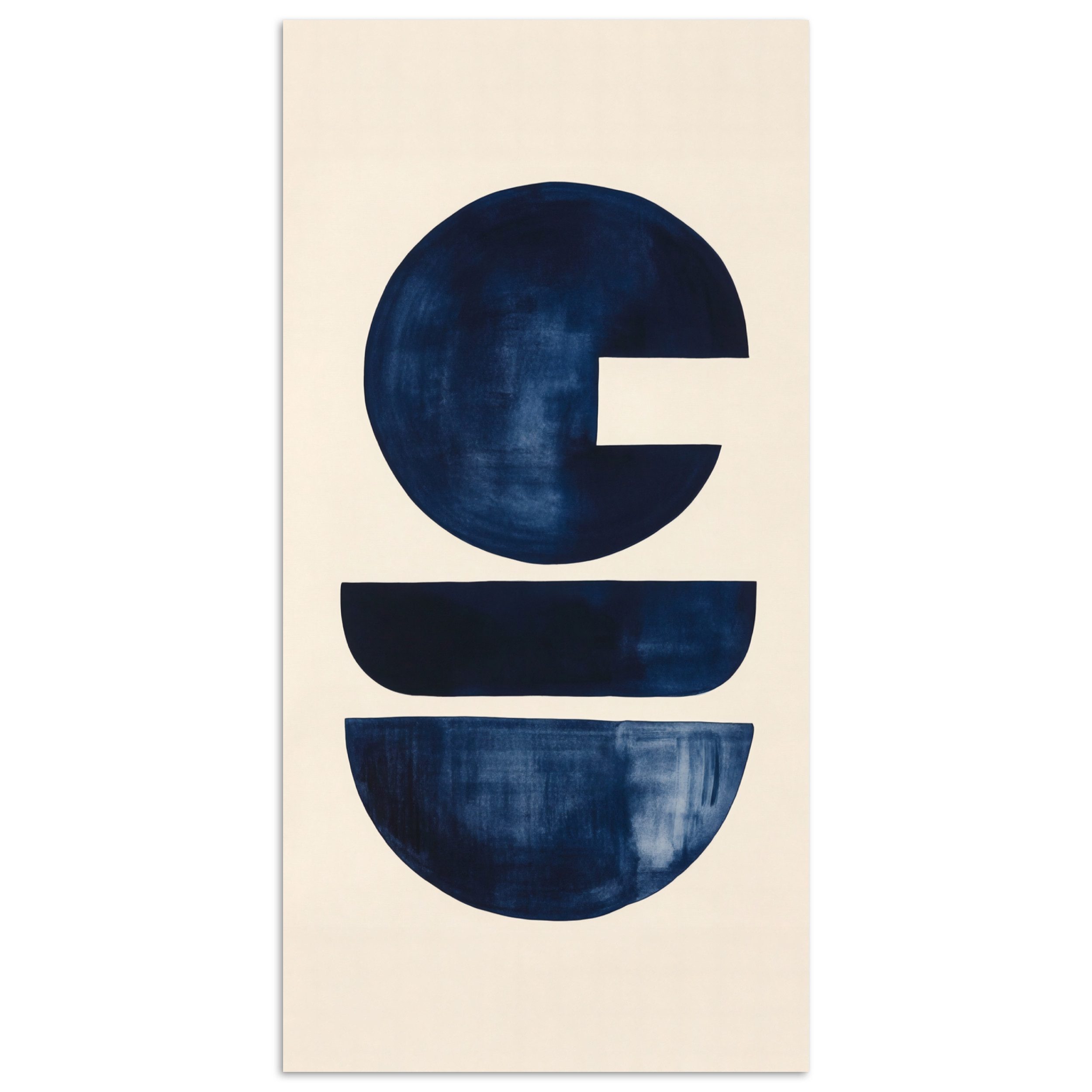 Poster Formen - Blau - Abstrakt