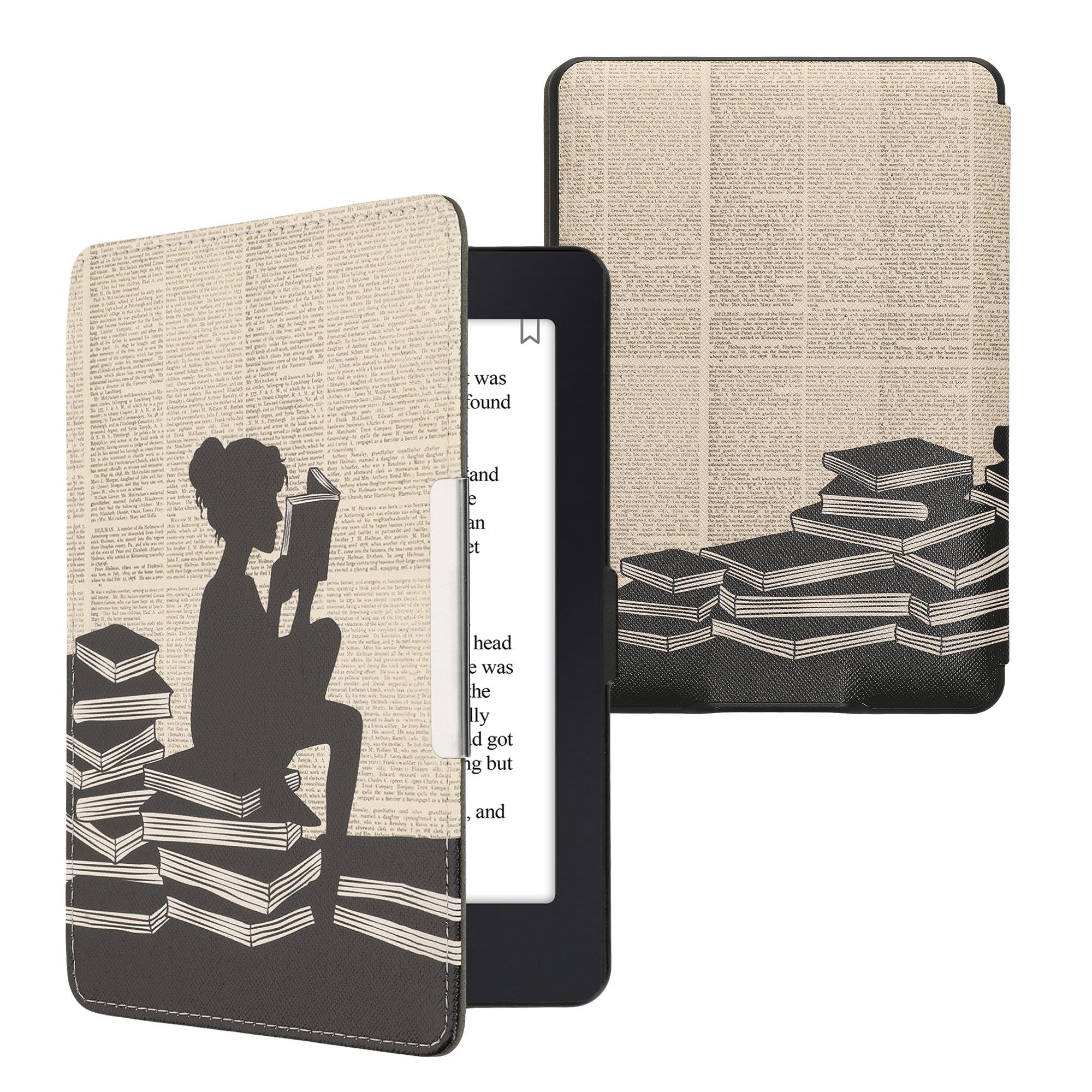 kwmobile E-Reader-Hülle Klapphülle für Amazon Kindle Paperwhite, Hülle eReader (für Modelle bis 2017)