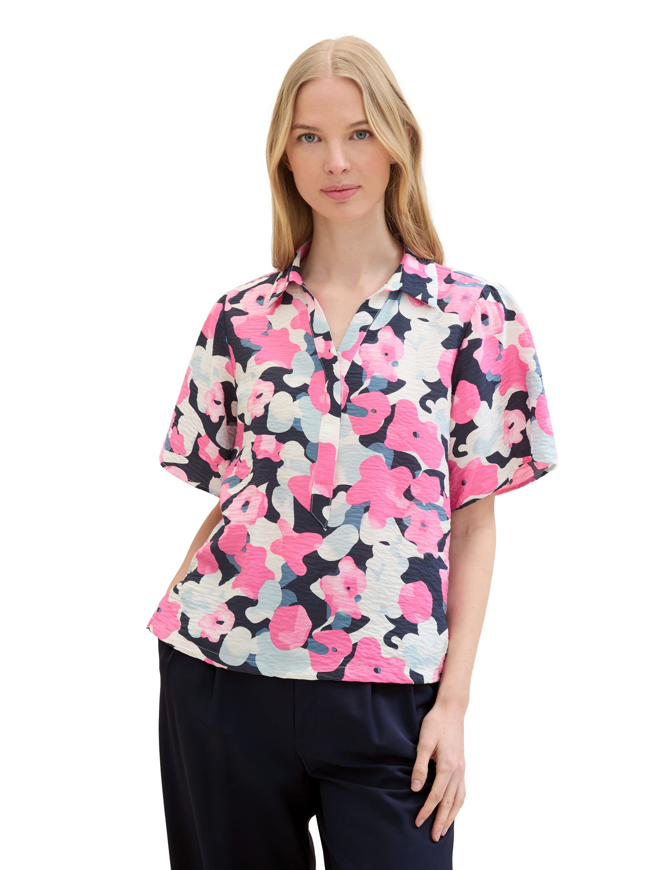 TOM TAILOR Druckbluse mit Allover-Muster günstig online kaufen