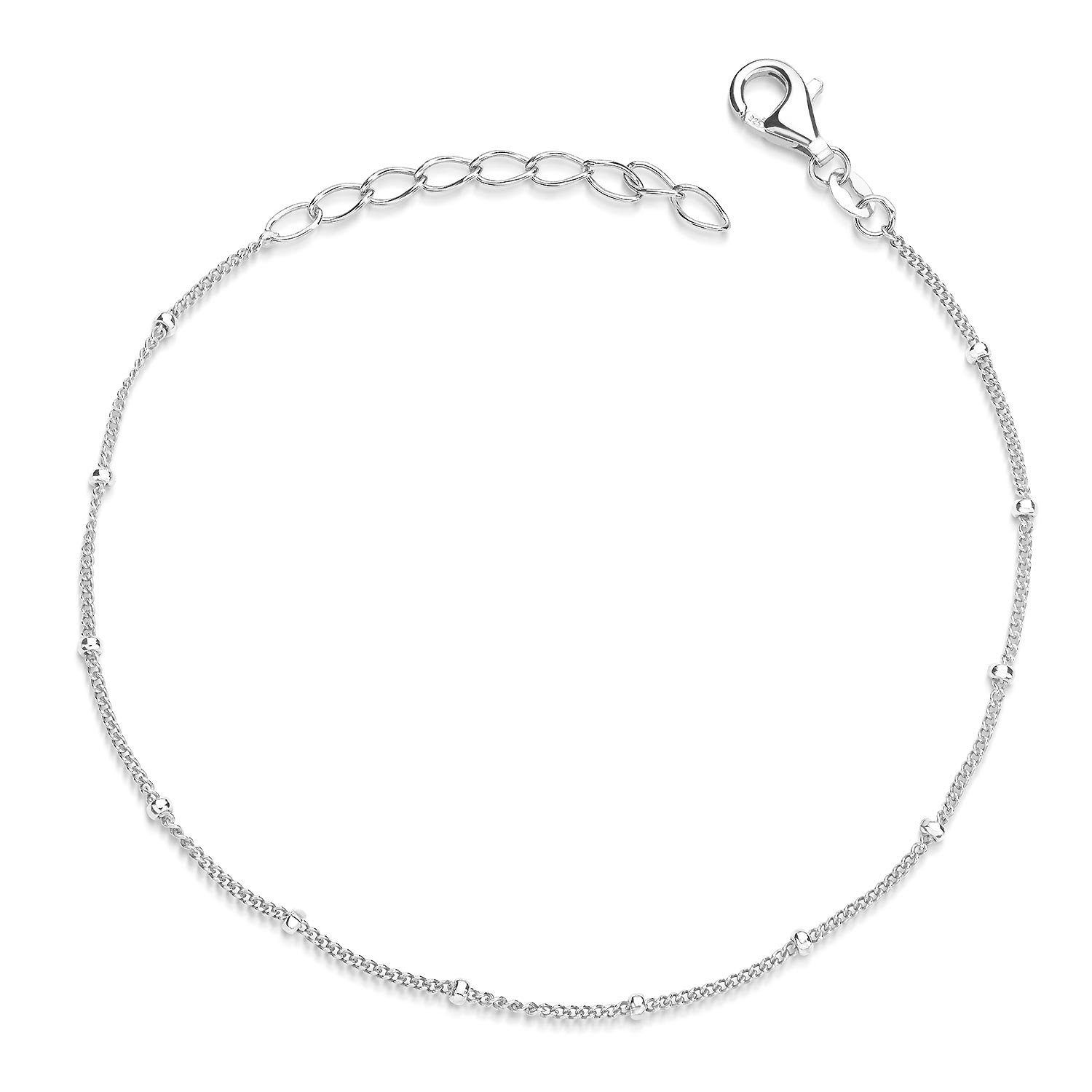 Materia Armkette Damen Panzerkette Kugeln 17-20cm SA-66, 925 Sterling Silbe günstig online kaufen