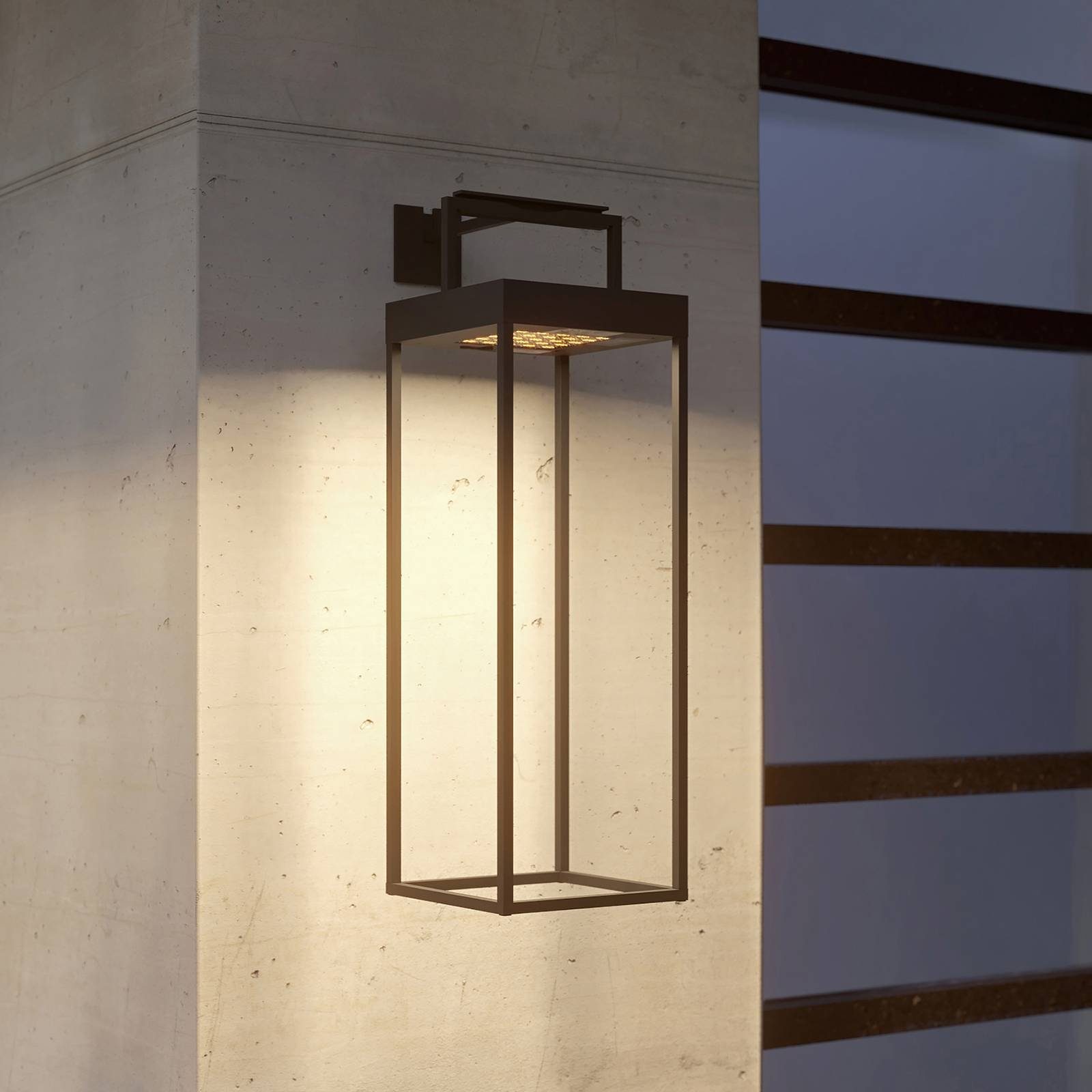 Lucande Außen-Stehlampe Lynzy, Enthalten, 1 x 2,2 W LED, warmweiß