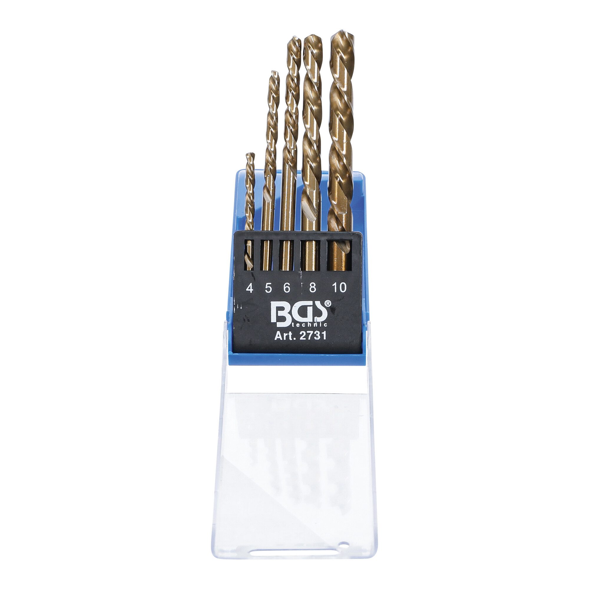 BGS technic Metallbohrer BGS Bohrer-Satz linksschneidend, 5-tlg.