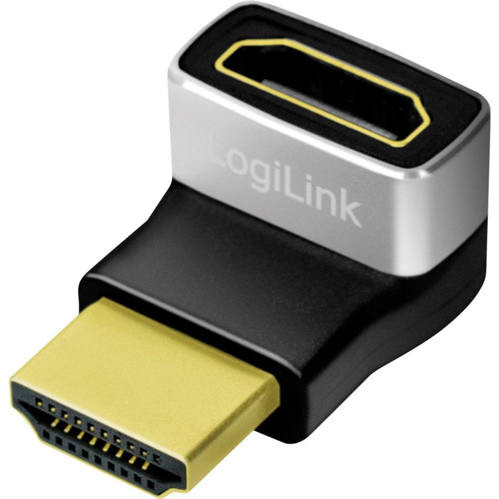 LogiLink AH0007A HDMI Adapter [1x HDMI-Buchse - 1x HDMI-Stecker] Schwa TV-Adapter