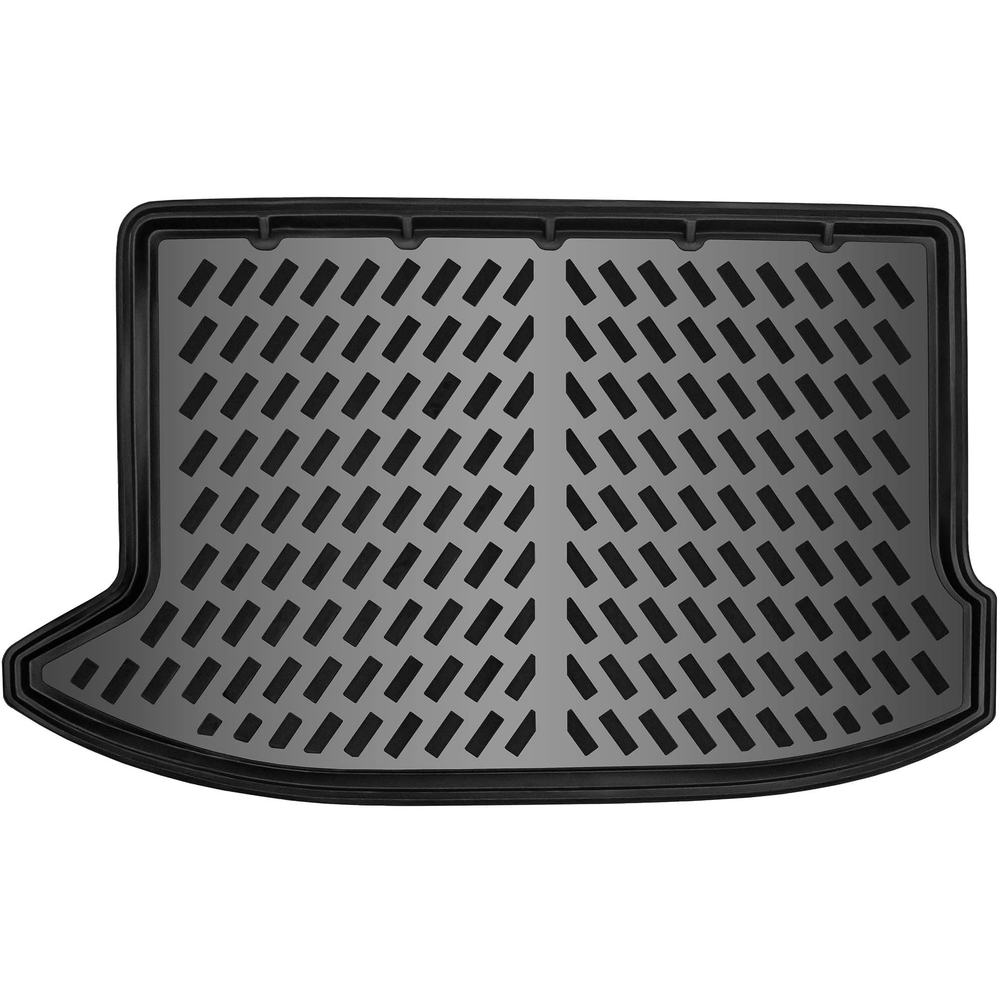 ELMASLINE Kofferraumwanne für VW T-CROSS 2018-2026 [1. Gen] - aus Gummi - Geruchlos, für VW T-Cross - Extra hoher Rand für mehr Schutz, Passend für VW T-Cross 2018-2026, oberer Ladeboden