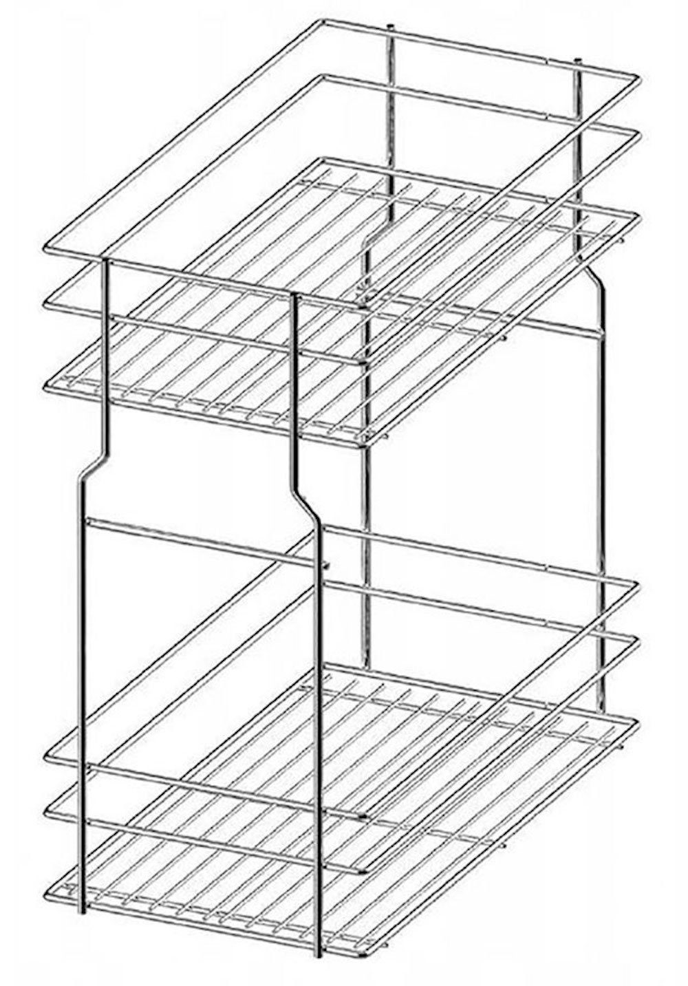 Korpusfarbe (Kvantum) vanille Front- matt mit 40cm Schrankauszug Kvantum und Feldmann-Wohnen Unterschrank wählbar