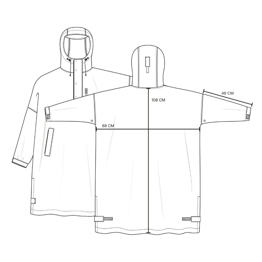 RAINREBEL Regenponcho ARCTIC