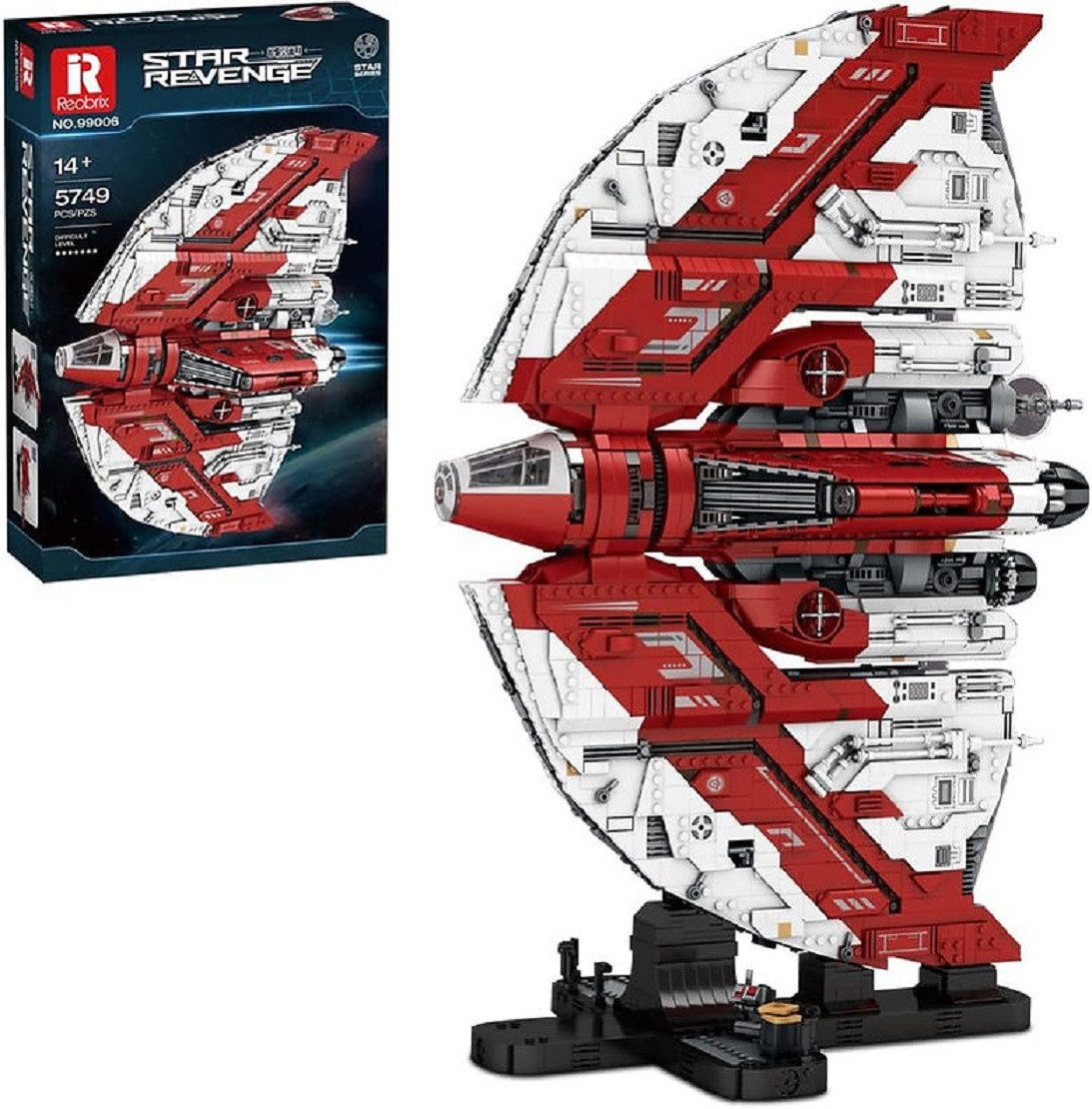 Reobrix Reobrix 99006 Star Revenge T6 Schuttle 5.749 Teile Raumschiff Konstruktions-Spielset, (5749 St)