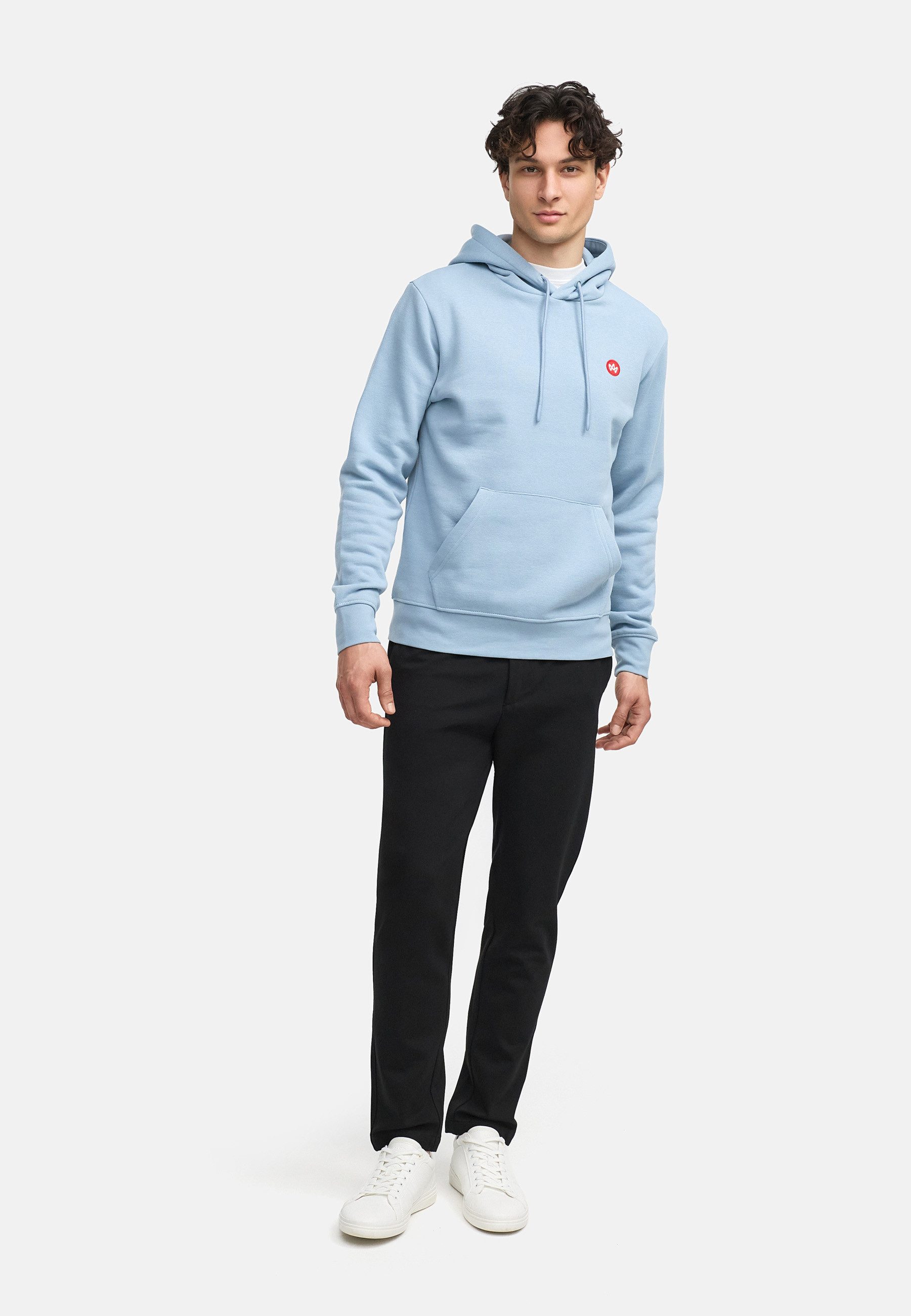 Kronstadt Hoodie Herren KSLars Sweatshirt Kapuze Herrenhoodie (Sweatshirt) Hoodie mit dezentem Logoprint auf der Brust