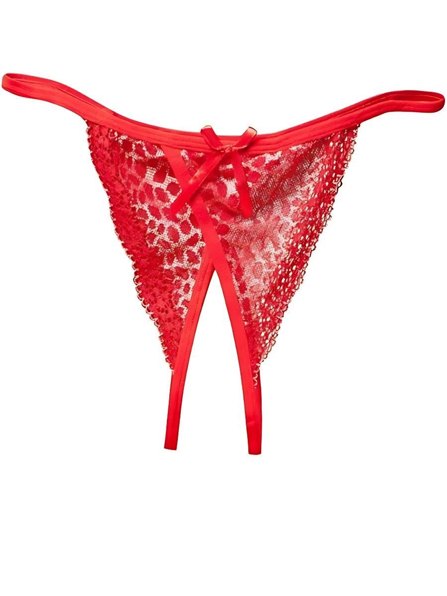 Slip-Ouvert Damenslip Höschen mit offenem Schritt - Tanga, Sexy Unterwäsche