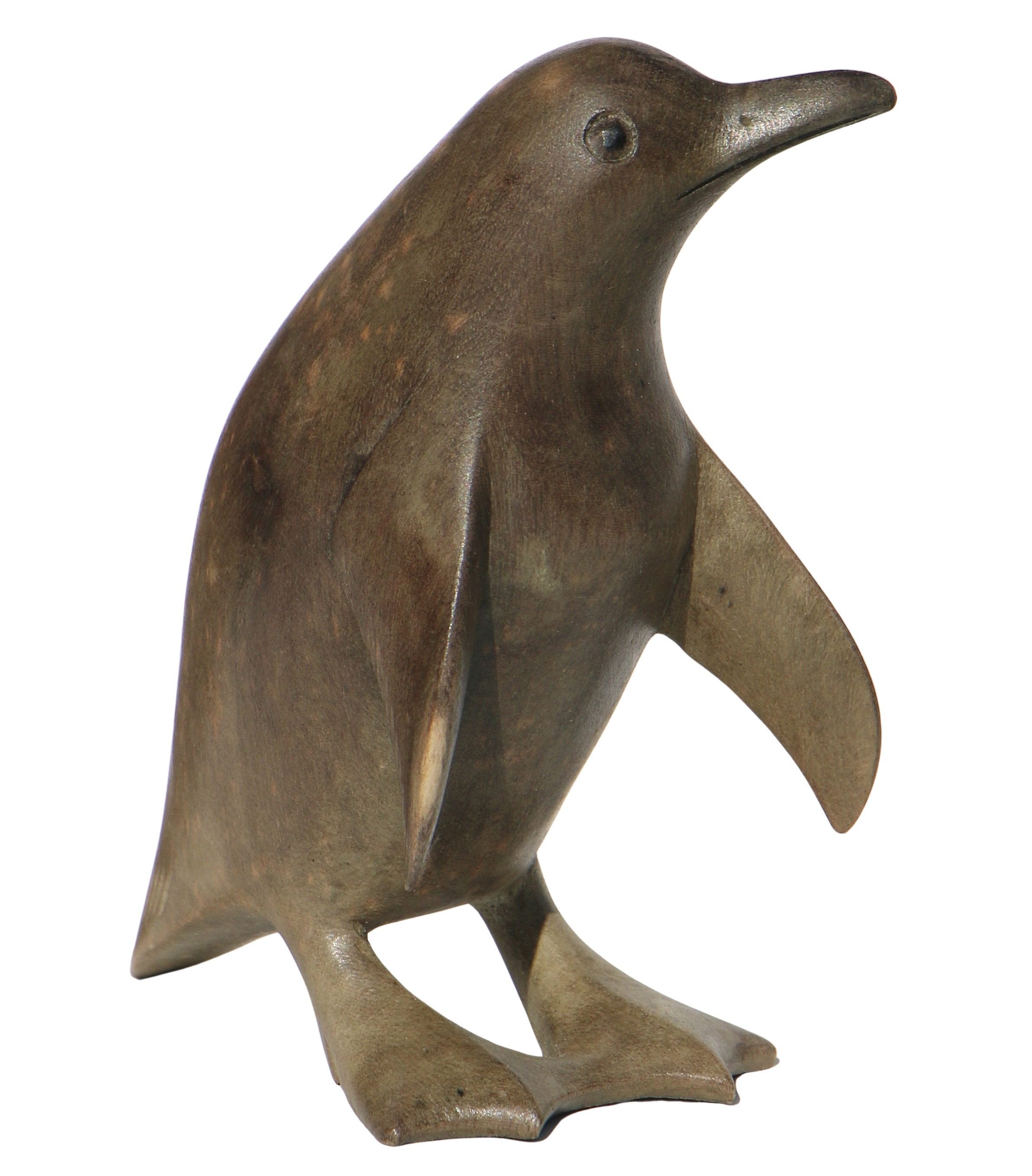 Wogeka Tierfigur Pinguin Holz Figur Dekoration Statue Tier