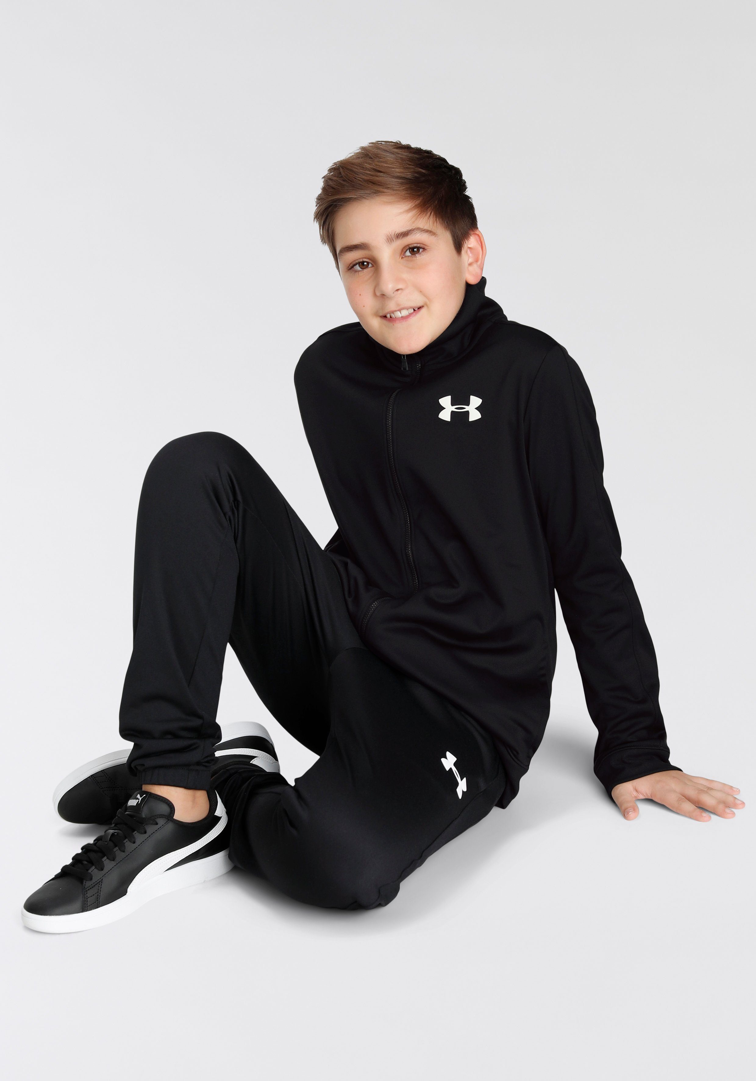 Under Armour® Trainingsanzug UA Rival Knit Track Suit, weiches, innen angerautes Material, schnell trocknendes Polyester – Bild 3 von 5