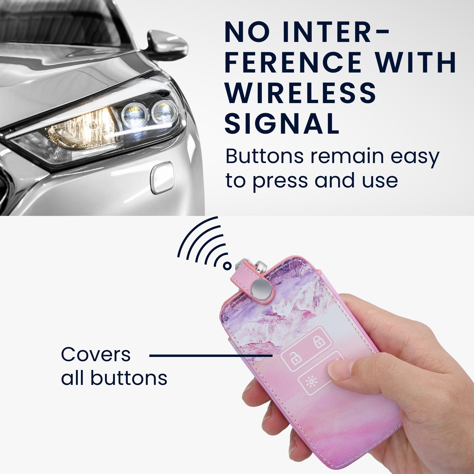kwmobile Schlüsseltasche Renault Autoschlüssel Hülle (1-tlg), Kunstleder Schutzhülle Schlüsselhülle Cover