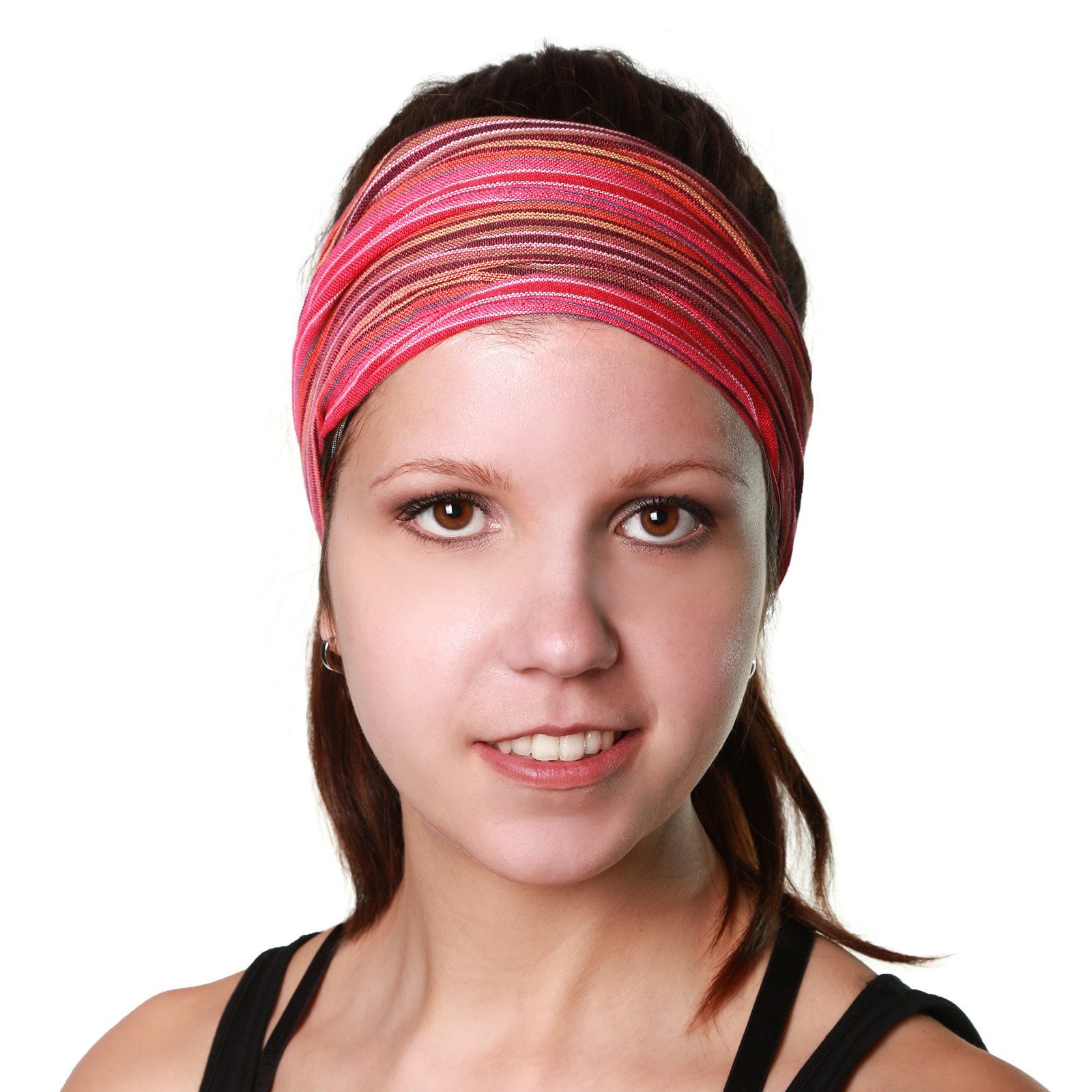 KUNST Bandana Pink und Goa Stirnband MAGIE Kopftuch Kunst Haarband Magie Stirnband UND