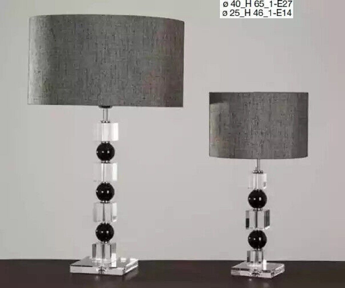 JVmoebel Tischleuchte Kristall Tischlampe Lampen Kronleuchter Art déco Stil Tischleuchten, Leuchtmittel wechselbar, Made in Italy
