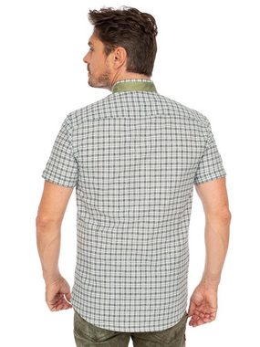 Gipfelstürmer Trachtenhemd Kurzarmhemd 421002-4237-56 trachtengrün (Slim Fit)