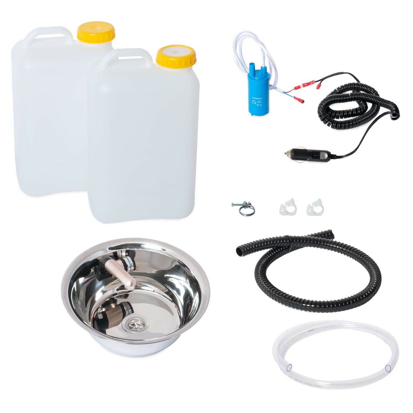 ad-ideen Waschbecken 12V Camping Bausatz Spüle 32cm Integ. Barwig 19L Transit V2