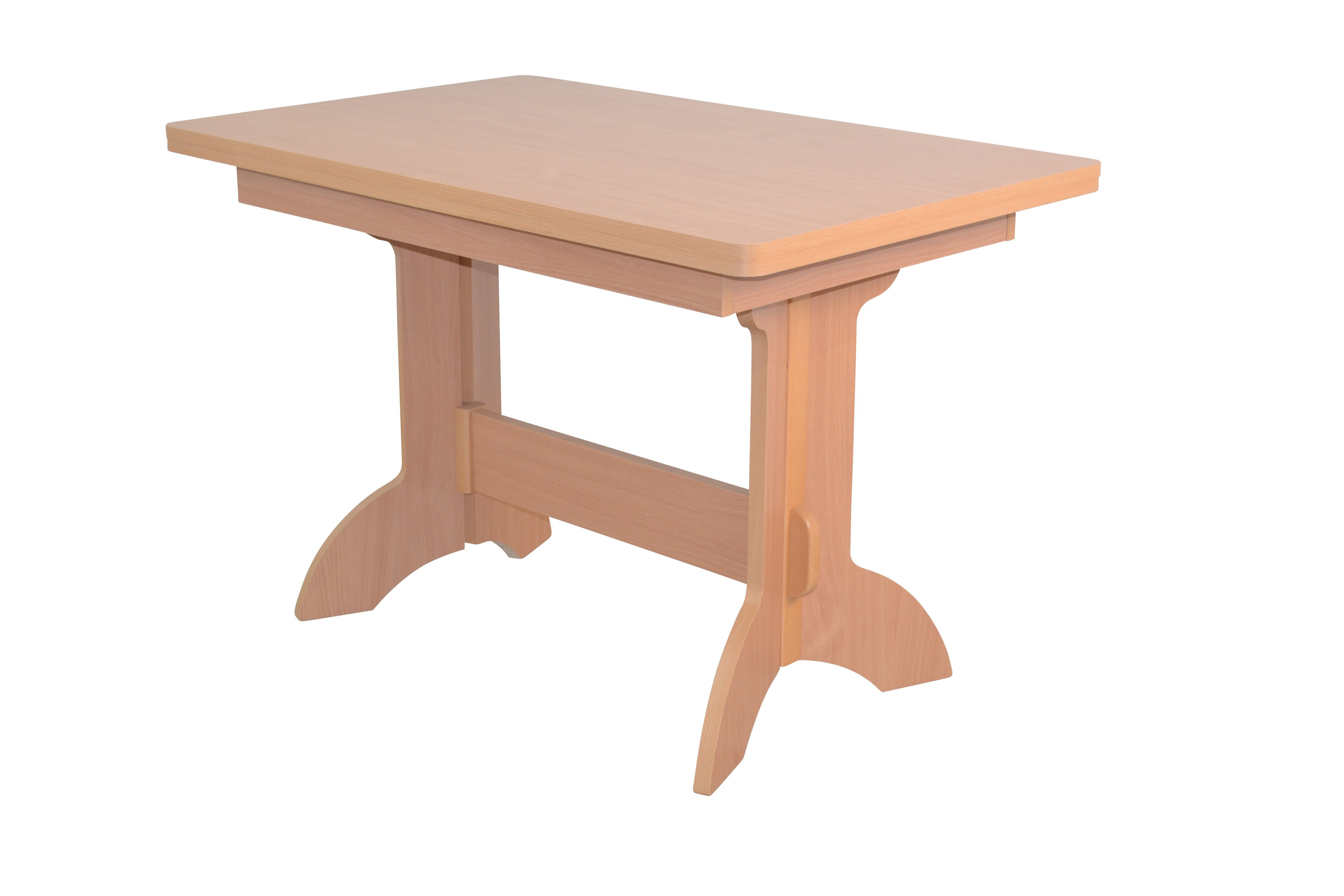 moebel-direkt-online Essgruppe 6teilige Tischgruppe, (Spar-Set, Buche-Nachbildung/dunkelbraun Sitzbank Set), 6teiliges mit Stauraumfunktion