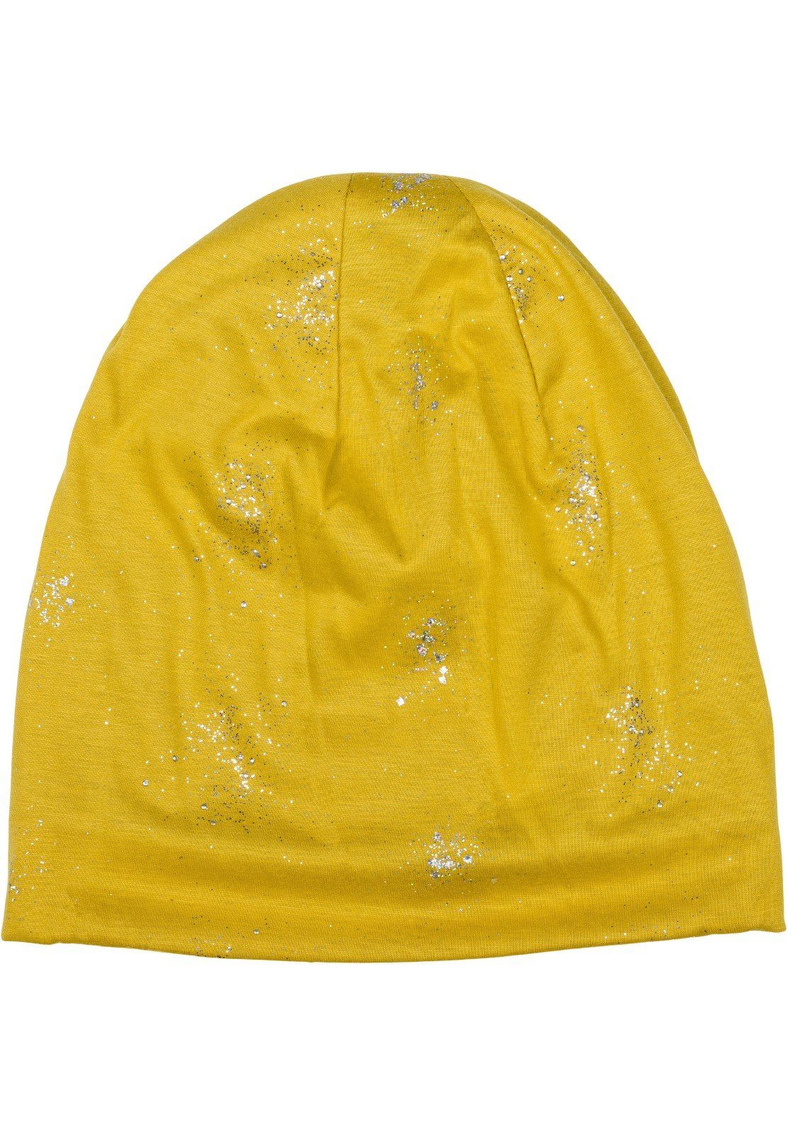 Mütze Beanie und Curry Glitzer (1-St) Beanie mit styleBREAKER Pailletten