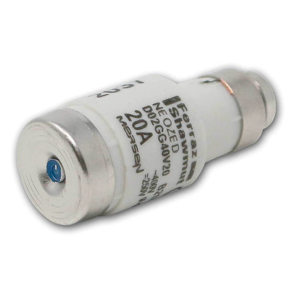 MERSEN Sicherungshalter Neozed-Sicherungseinsatz 10er Pack, 20A blau, D02