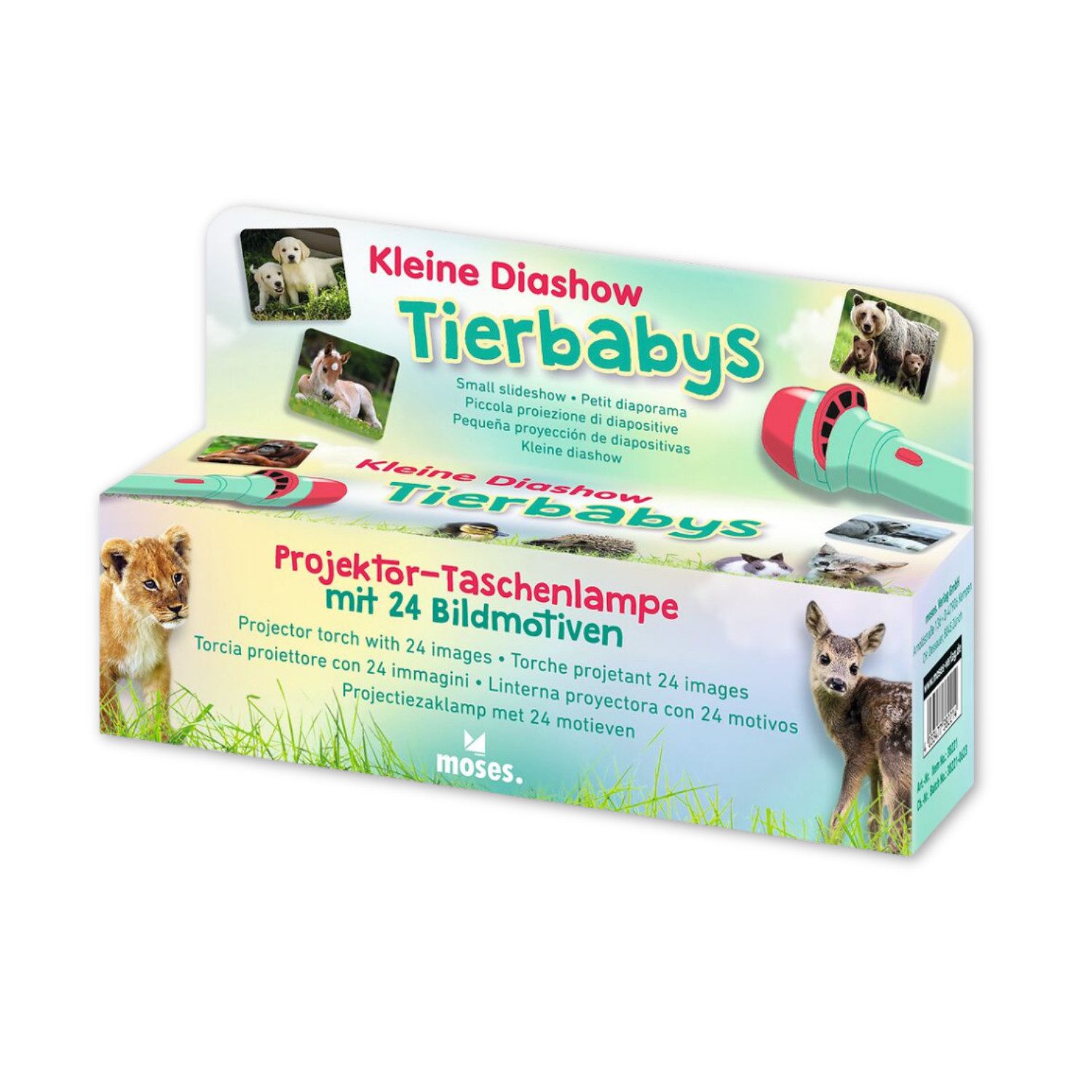 Moses. Verlag Projektionslampe Kleine Diashow Tierbabys, Projektor-Taschenlampe, mit 24 Bildmotiven – Bild 2 von 5