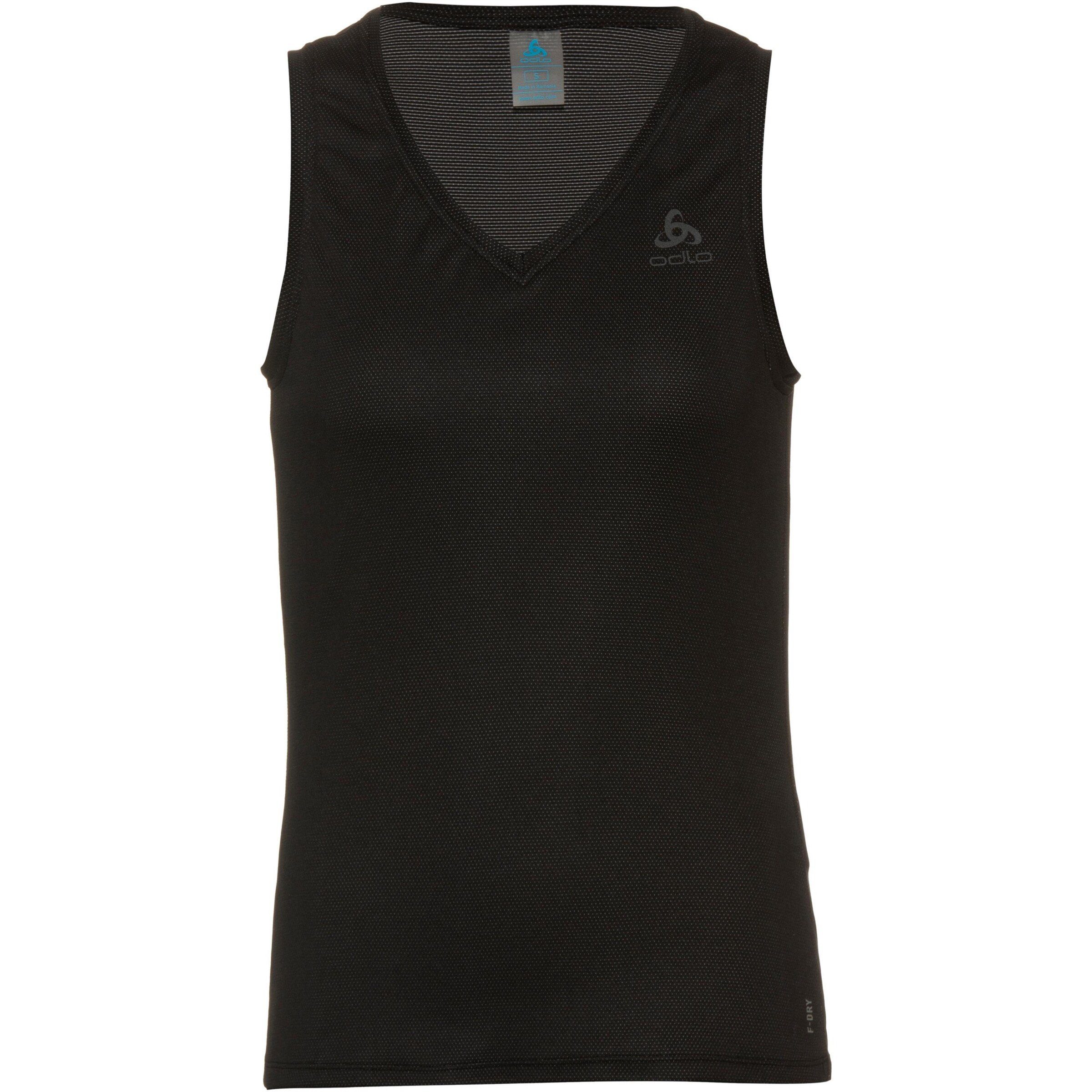 Odlo Damen Bl Top V-Neck Singlet Active F-Dry Light Unterhemd 