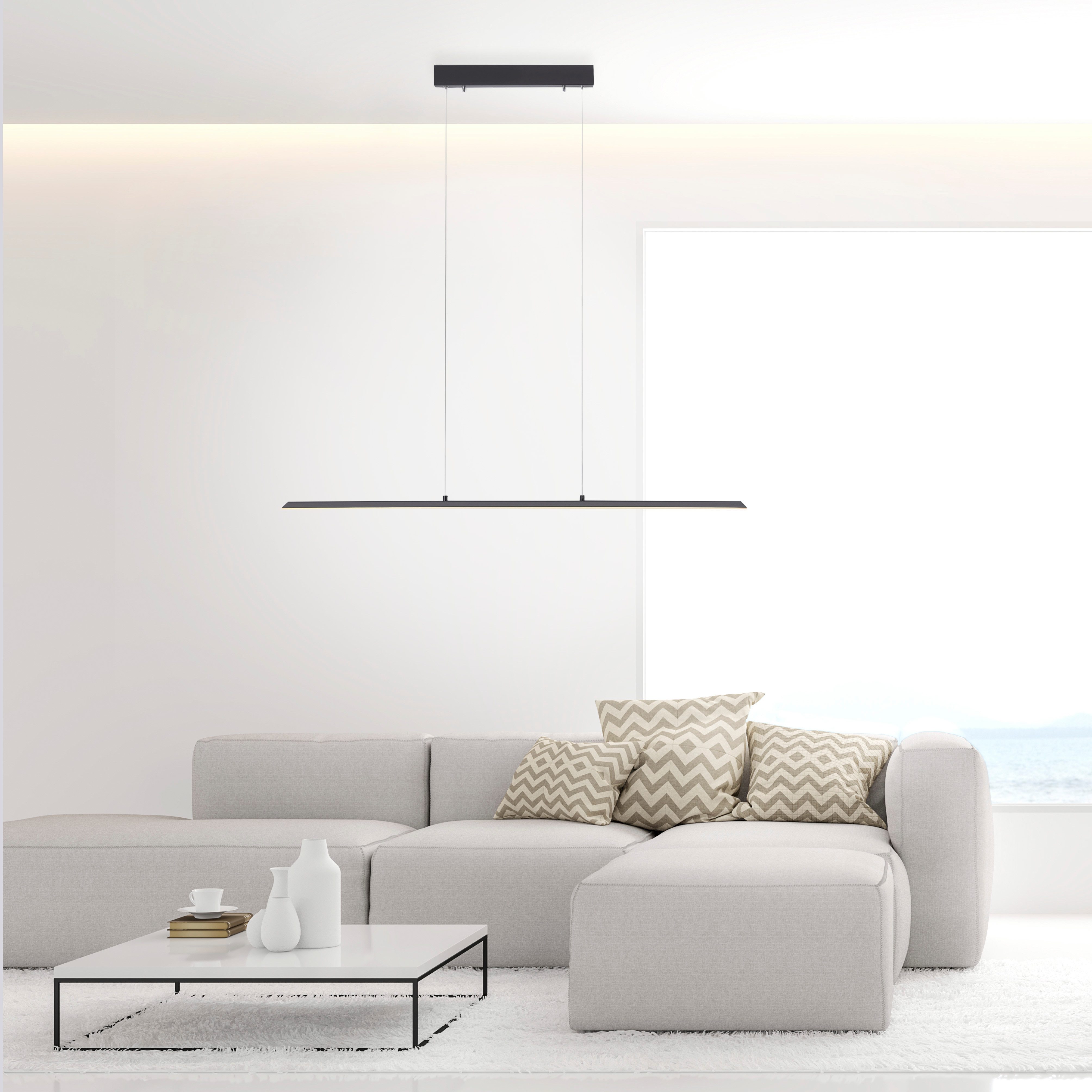 Neuhaus PURE LED Pendelleuchte PURE Lite, CCT - über Fernbedienung, LED fest integriert, warmweiß - kaltweiß, Stufenlos dimmbar über Sensorschalter, 3-Stufen-CCT