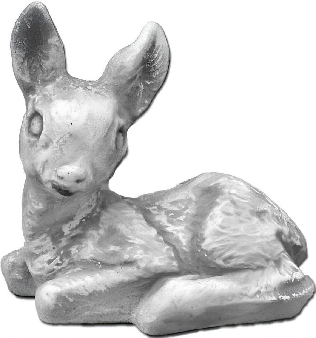 Skulptur Garten Dekoration Bambi Terrasse Stein Figuren Figur Deko Statue
