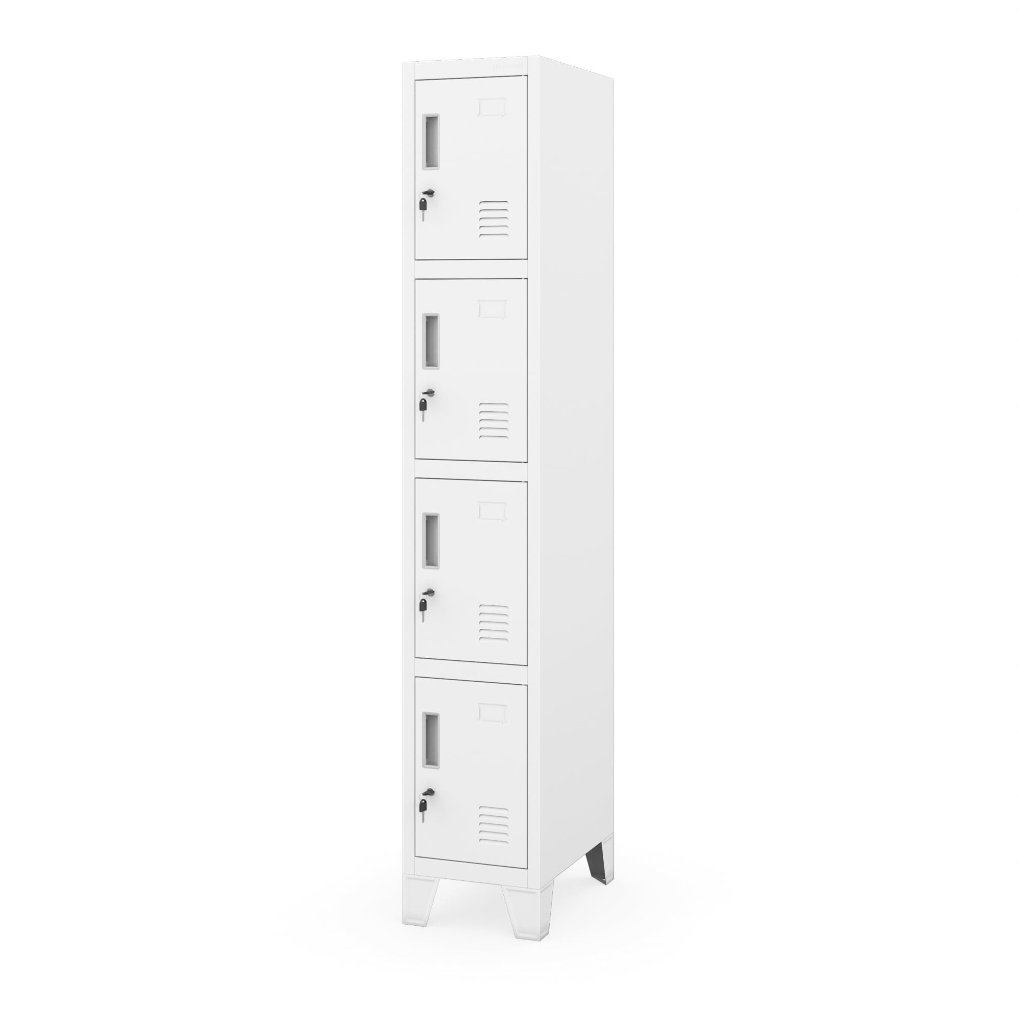 Jan Nowak Mehrzweckschrank Metall Schließfachschrank 29 cm ROBERT 1 Plus 5 Fächer Stahl (Stahl 0,6 mm 172 x 29 x 45 cm Wandmontage möglich PZH) Spind Garderobenschrank abschließbar Schloss 172 cm 4 Farben