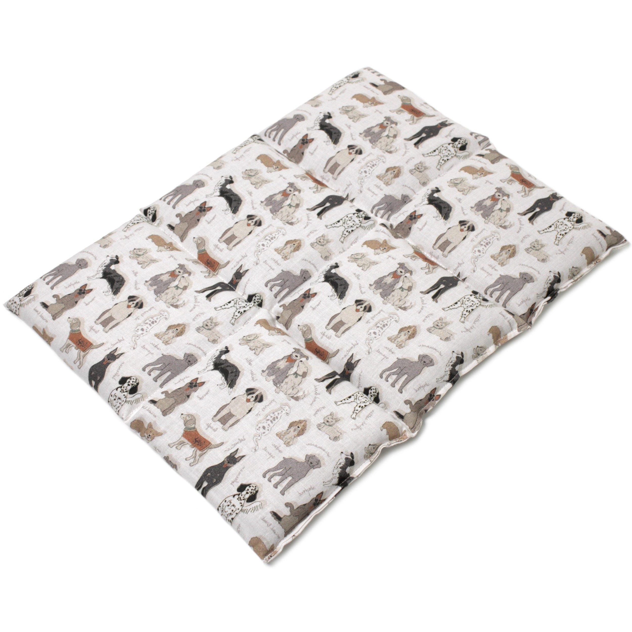 Giraffenland Wärmekissen Bio-Dinkelkissen 6-Kammer 40x30cm Bio Füllung & Bio Stoff Wärmekissen, Baumwolle aus kontrolliert biologischem Anbau