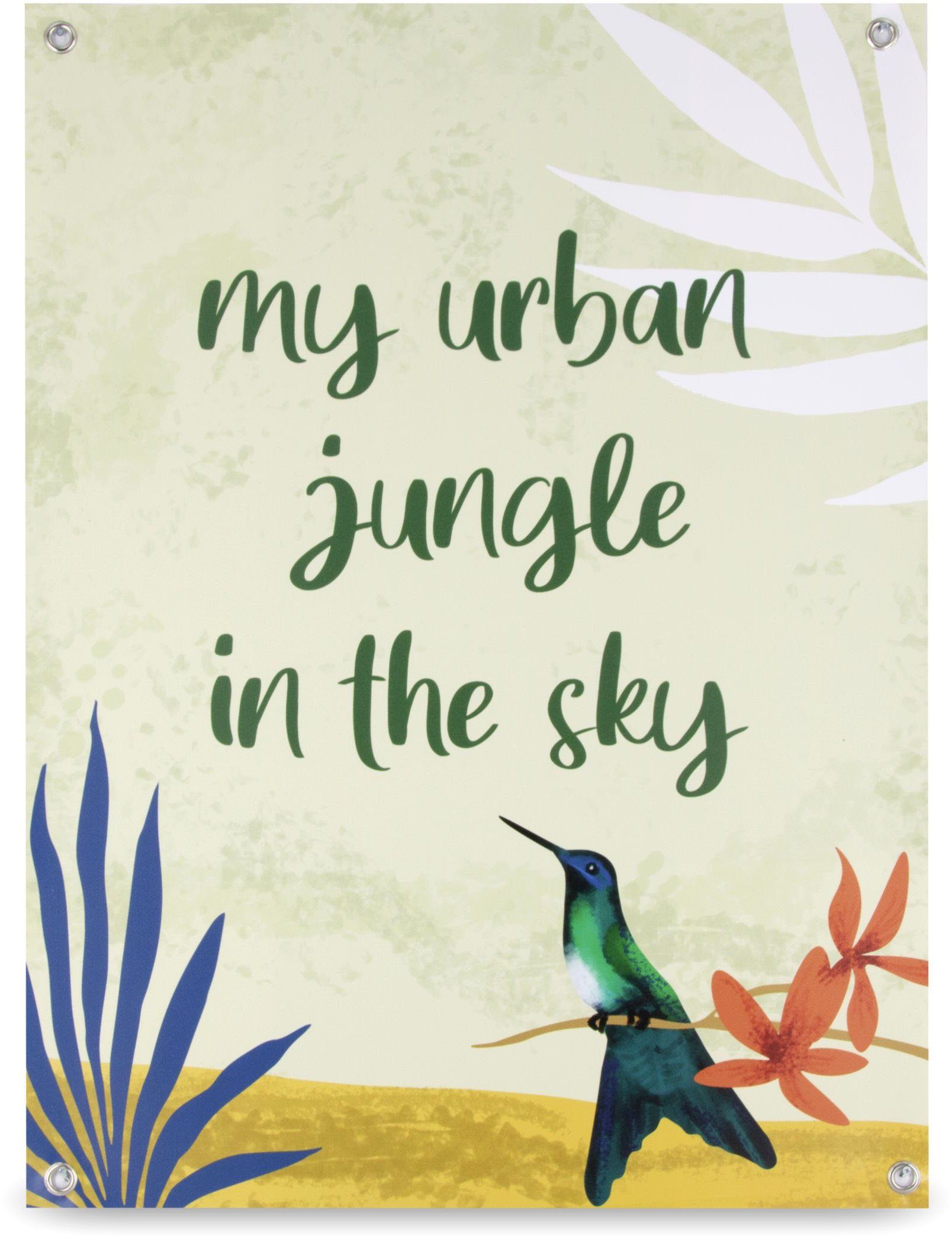 Art for the home Poster Garten - My urban jungle in the sky, (1 St), Poster,  Wandbild, Bild, Wandposter | Poster