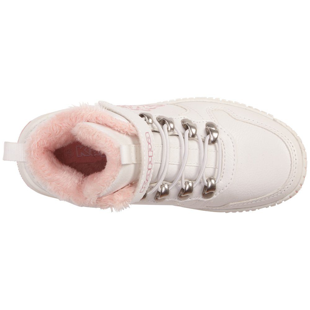 Kappa Sneaker white-rosé angesagten Outdoor Elementen mit