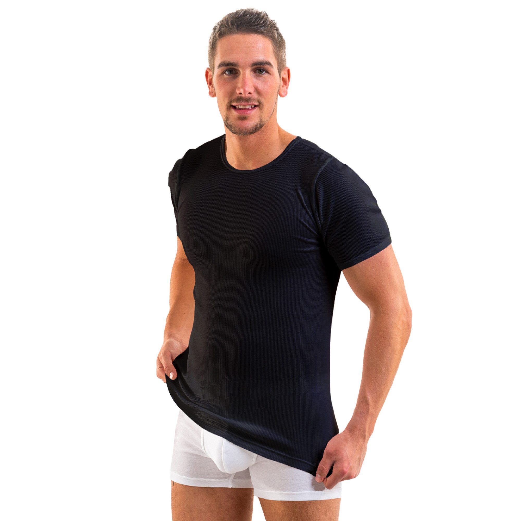 HERMKO Unterziehshirt 3848 Herren Bio kurzarm günstig online kaufen