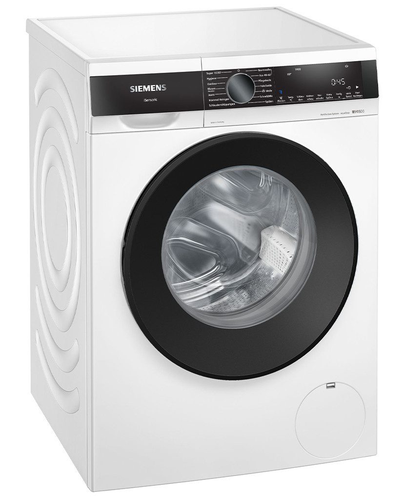 SIEMENS Waschmaschine iQ500 WG44G21ECO, 9 kg, 1400 U/min, speedPack L: Programme beschleunigen oder in nur 15 Minuten waschen