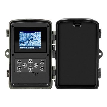 Stamony Wildkamera Fotofalle Überwachungskamera 8MP Full HD 42 IR-LEDs 20m Wildkamera