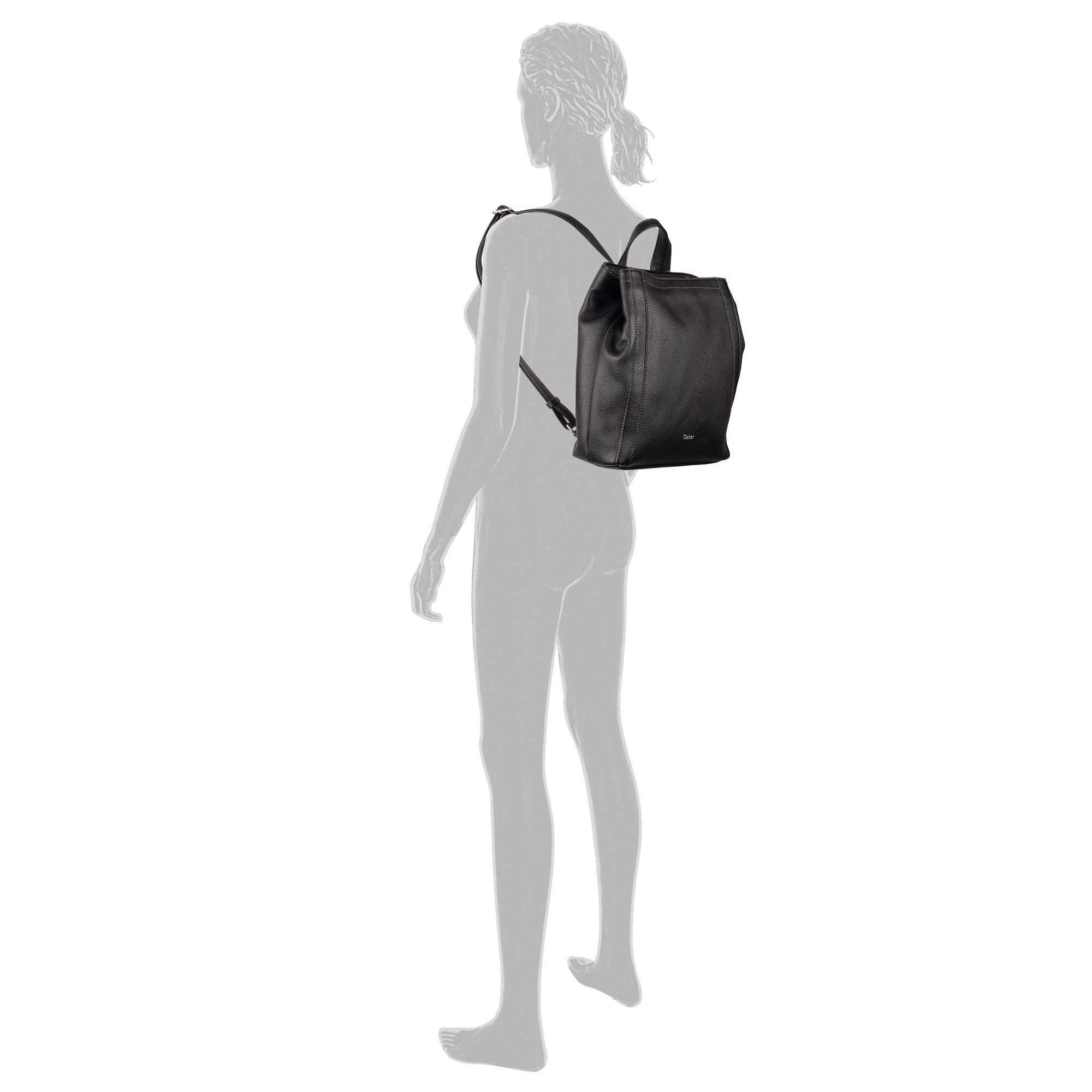 Gabor Rucksack Bessy, variables geradliniges Format markant durch unterlegte Streifen
