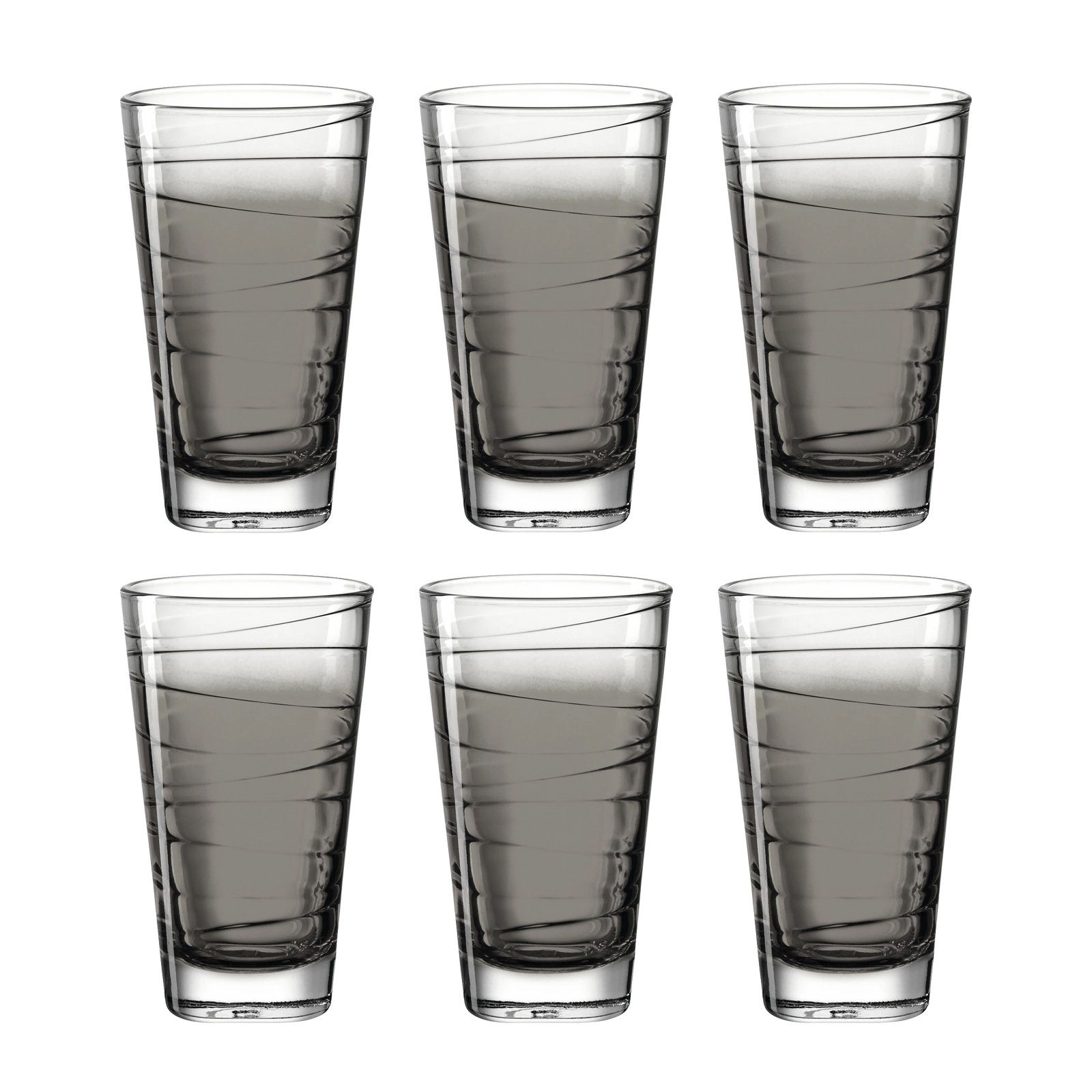 LEONARDO Стекло-Set Trinkglas 280 ml, 6er Vario, Glas, Trinkglas Saftglas Wasserglas