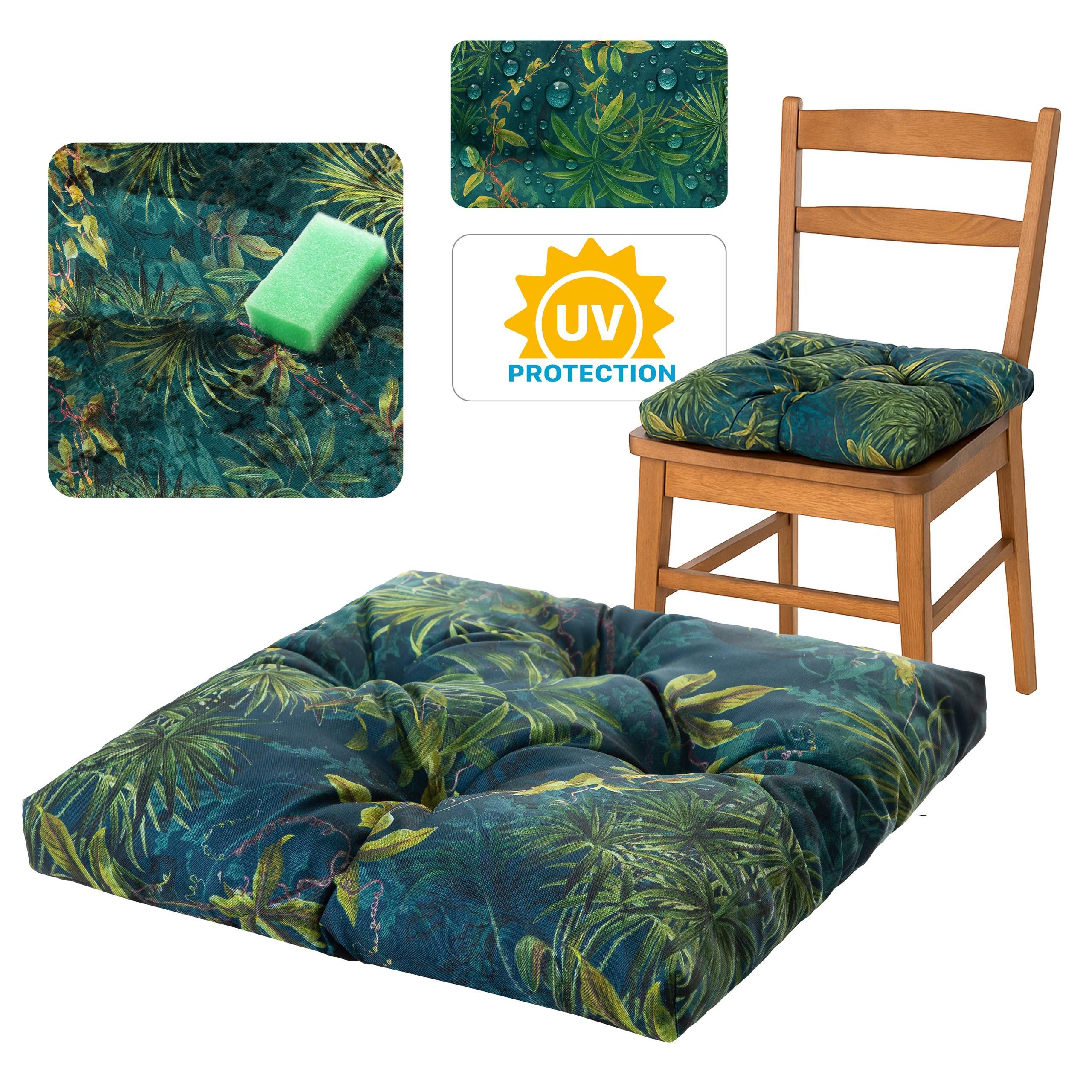 Bjird Stuhlkissen 45x45 cm - Wasserdichtes Gartenkissen für Stühle & Sessel günstig online kaufen