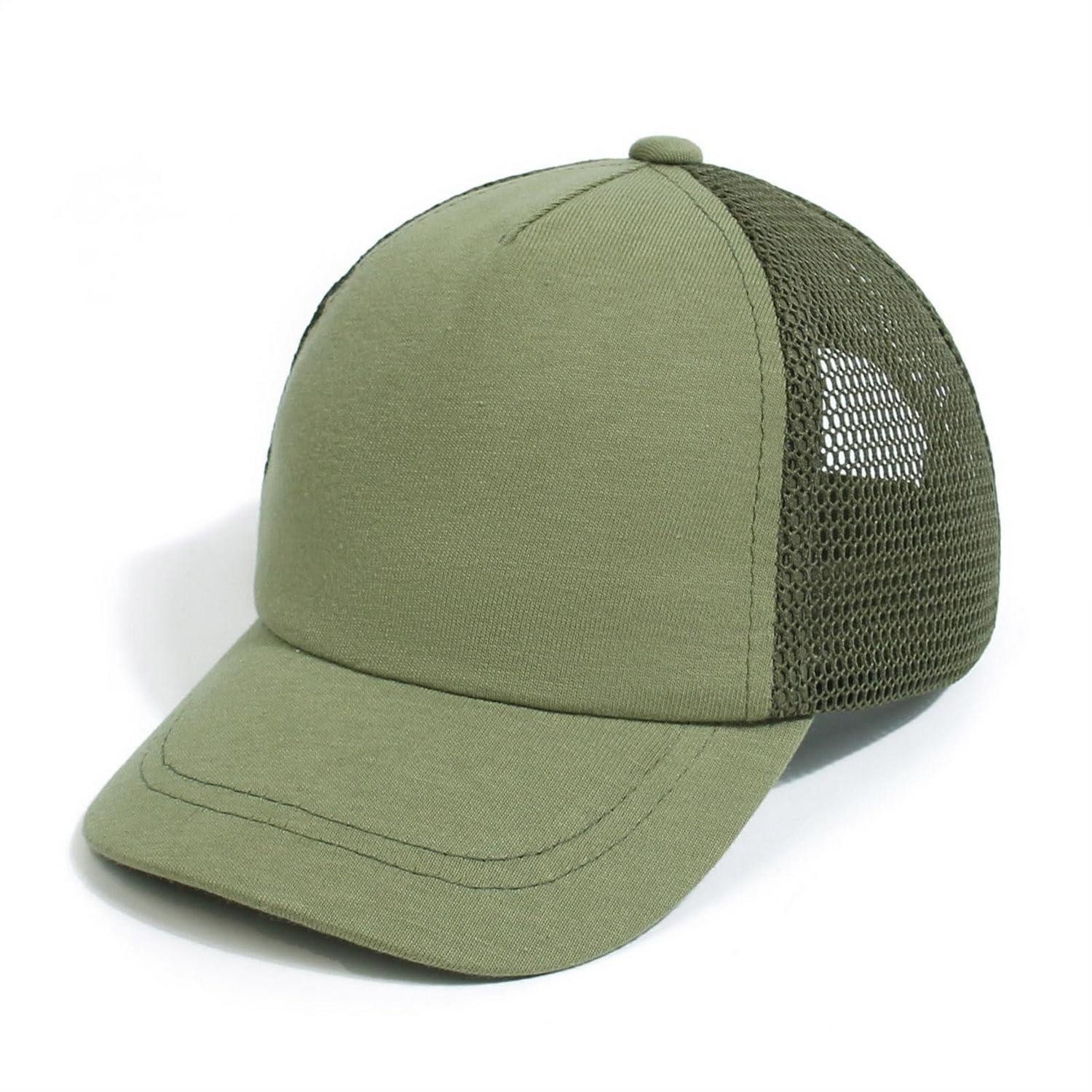 Baseball Cap Baseballkappe Kinder Mesh UV Schutz Sonnenhut Sommer L Grün