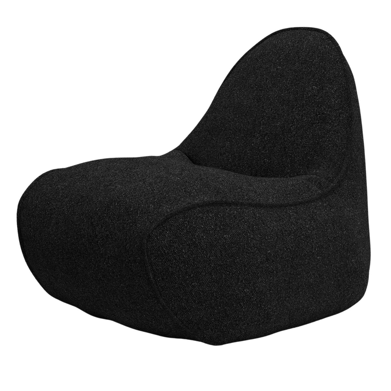 Sitzsack Black Stoffart Indoor in Europe, VYNCA Beanbag Sitzsack, Bouclé Myko Made Baloo (Sitzsack),