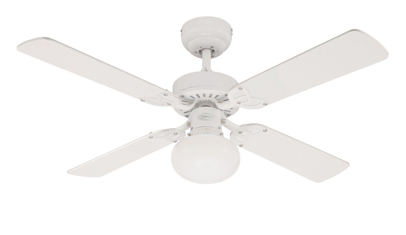 Westinghouse Deckenventilator Westinghouse Deckenventilator Vegas Weiß mit Licht, Mit Zugschnur