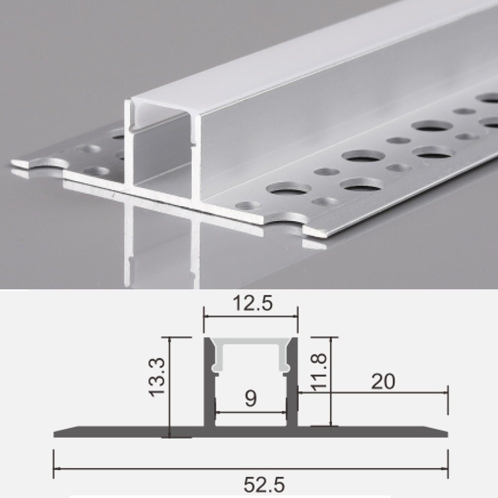 ENERGMiX LED-Stripe-Profil 2m Alu Profile Unterputz günstig online kaufen